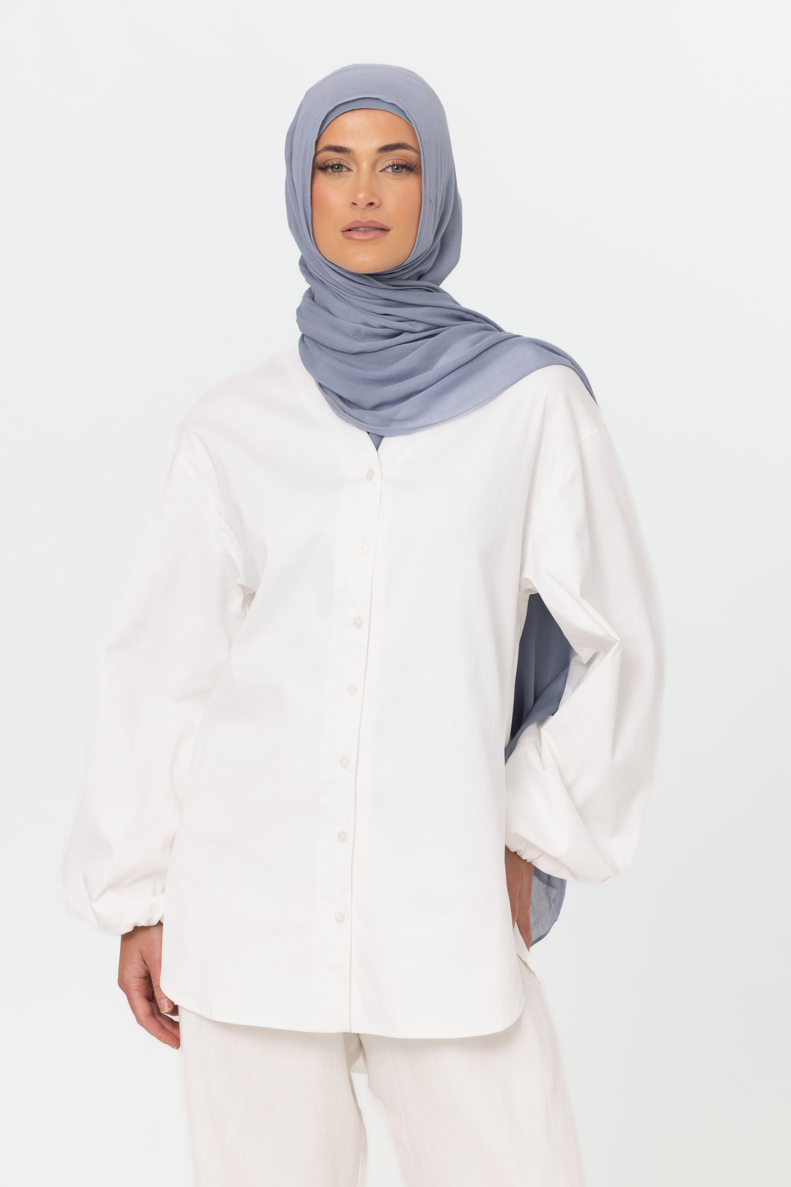 Zahra Cotton Blouse - White