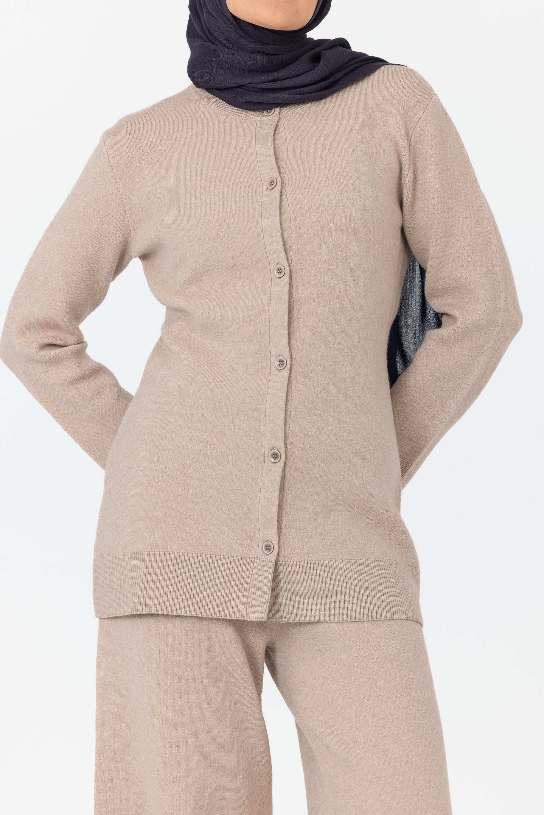 Marea Knit Cardigan - Oatmeal
