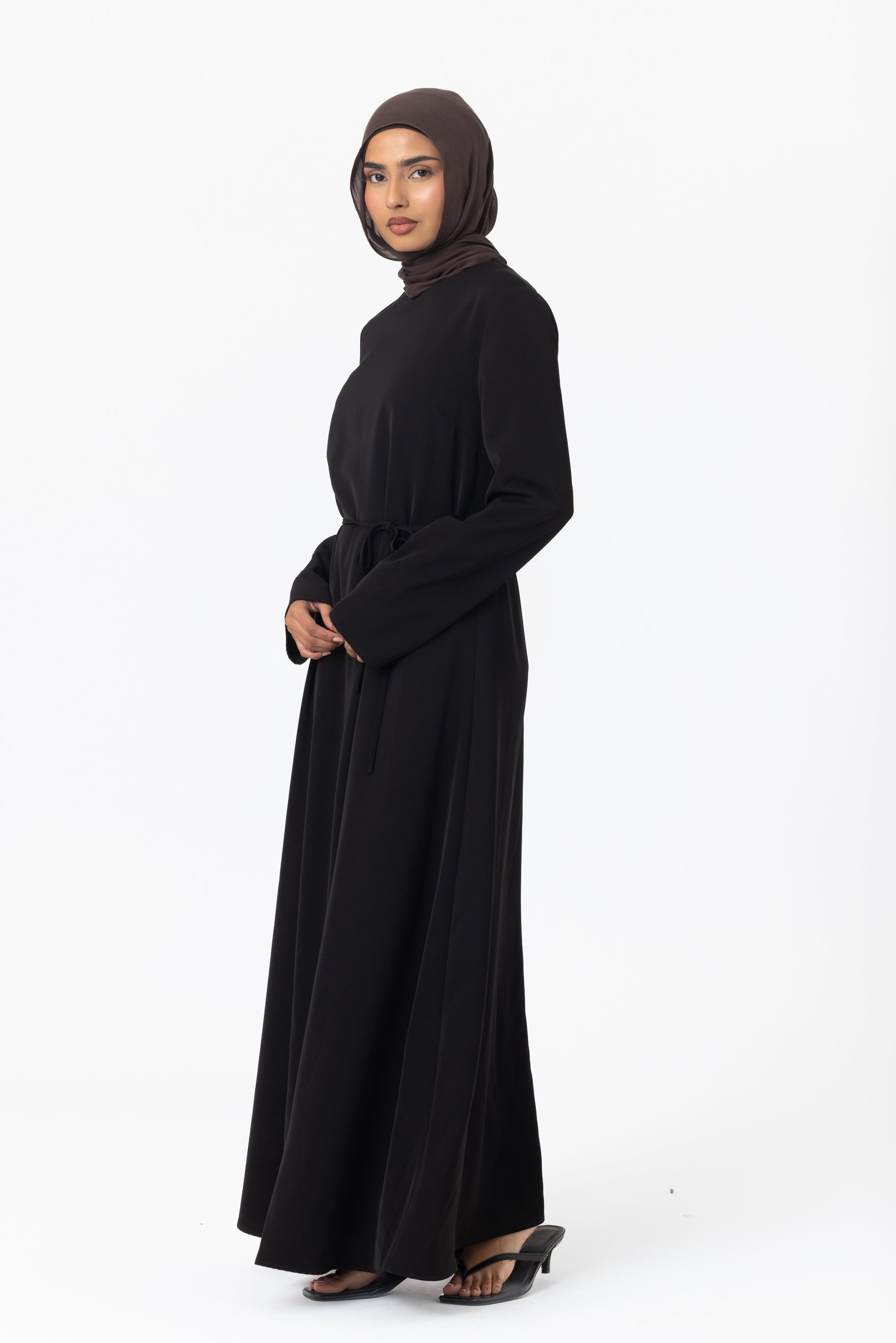 Rayhana Slip Dress - Black