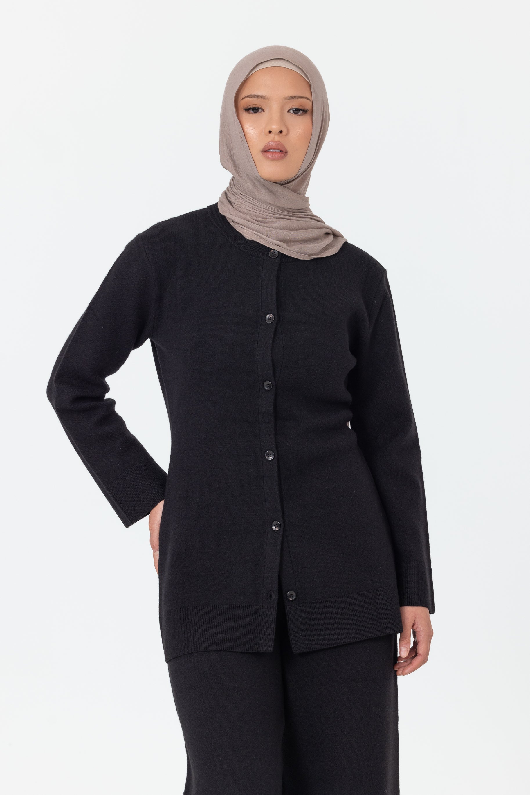 Marea Knit Cardigan - Black