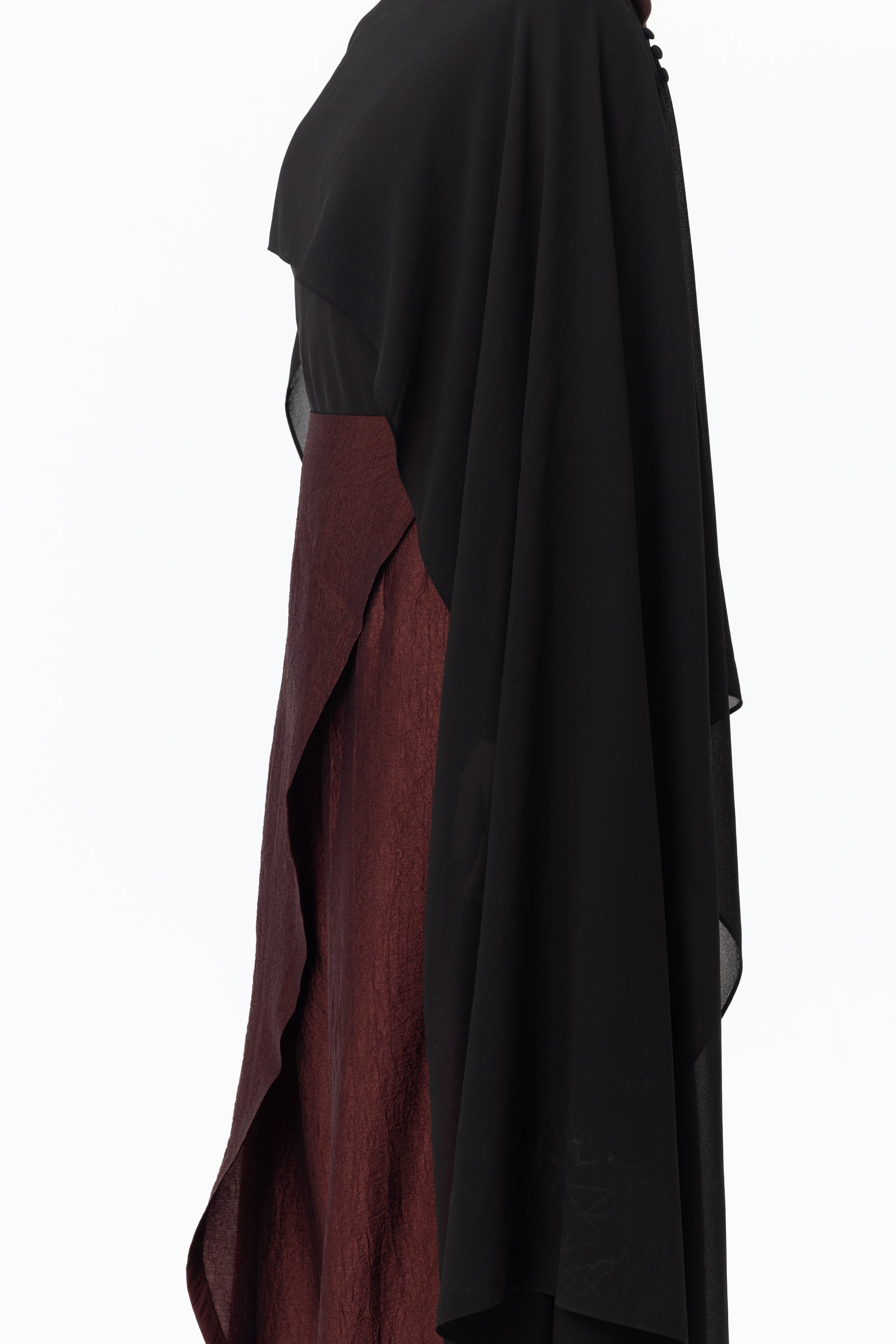 Chiffon Cape - Black
