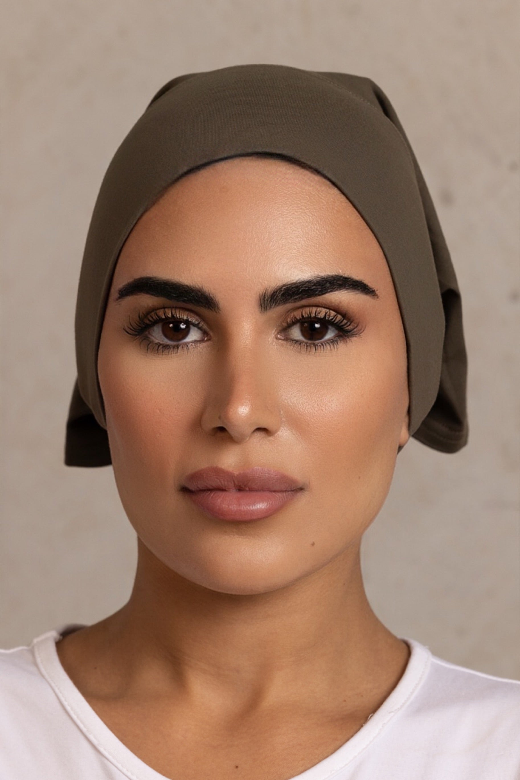 Cotton Open Cap - 154 Taupe