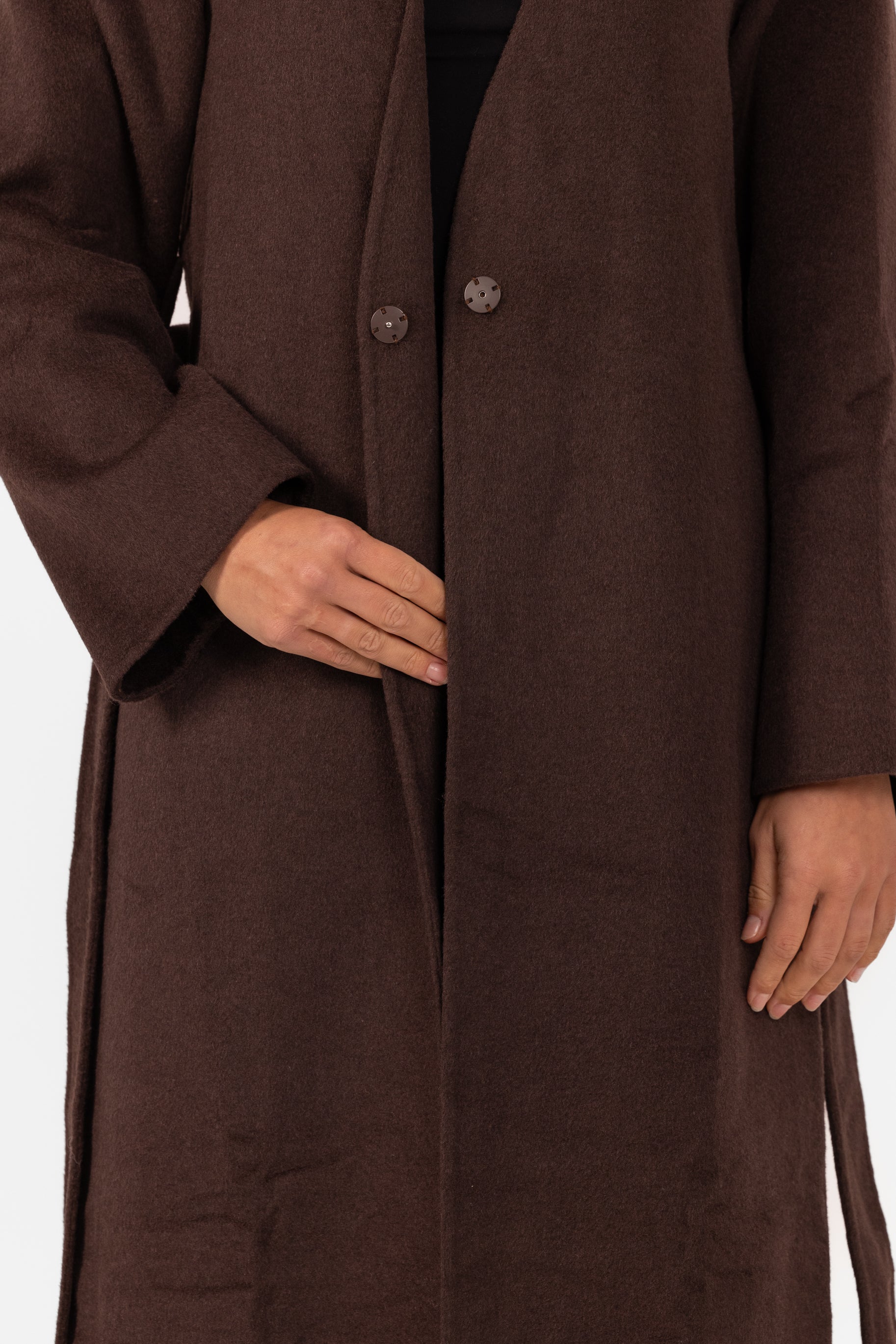 Tara Longline Coat - Espresso
