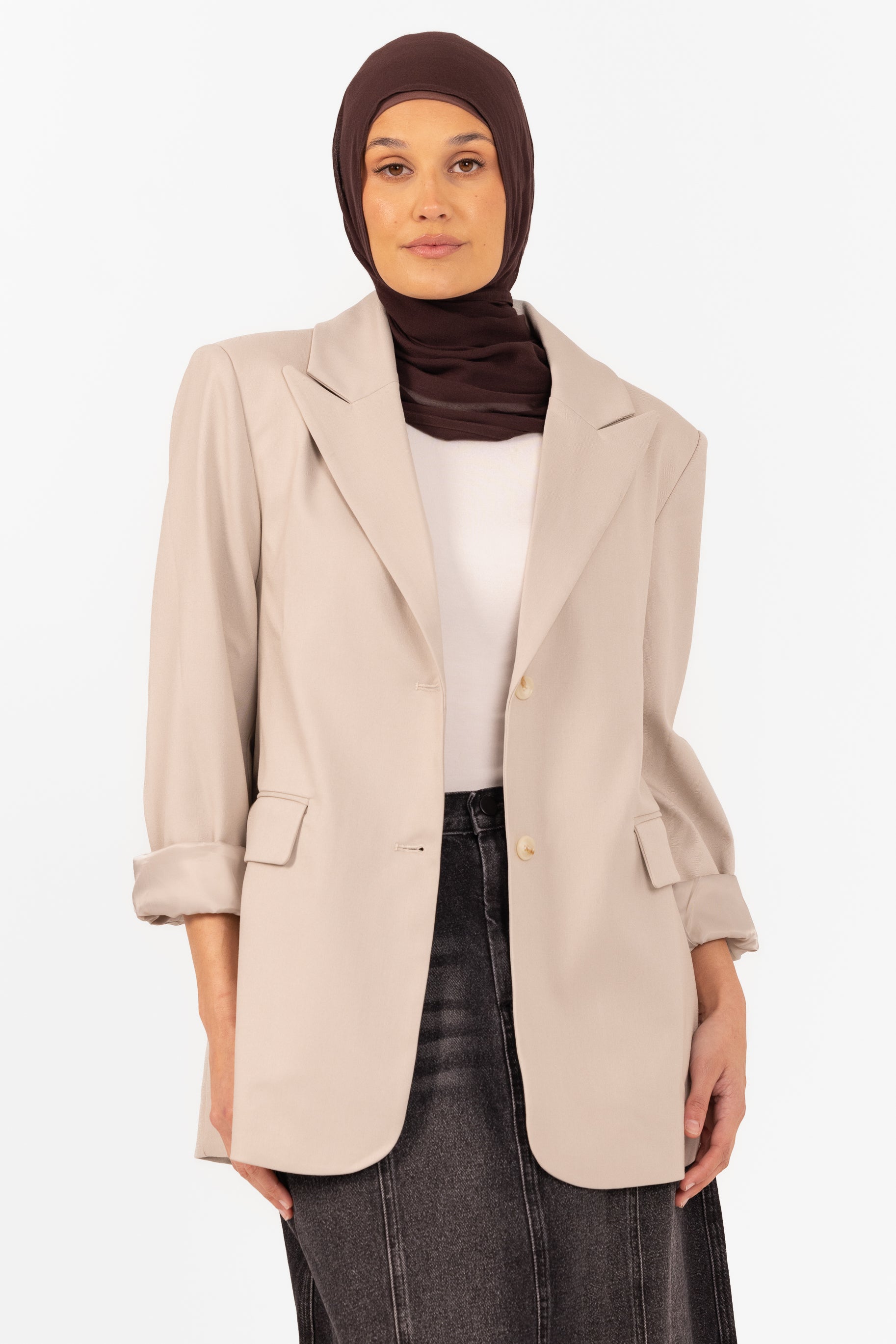 Bianca Oversized Blazer - Stone