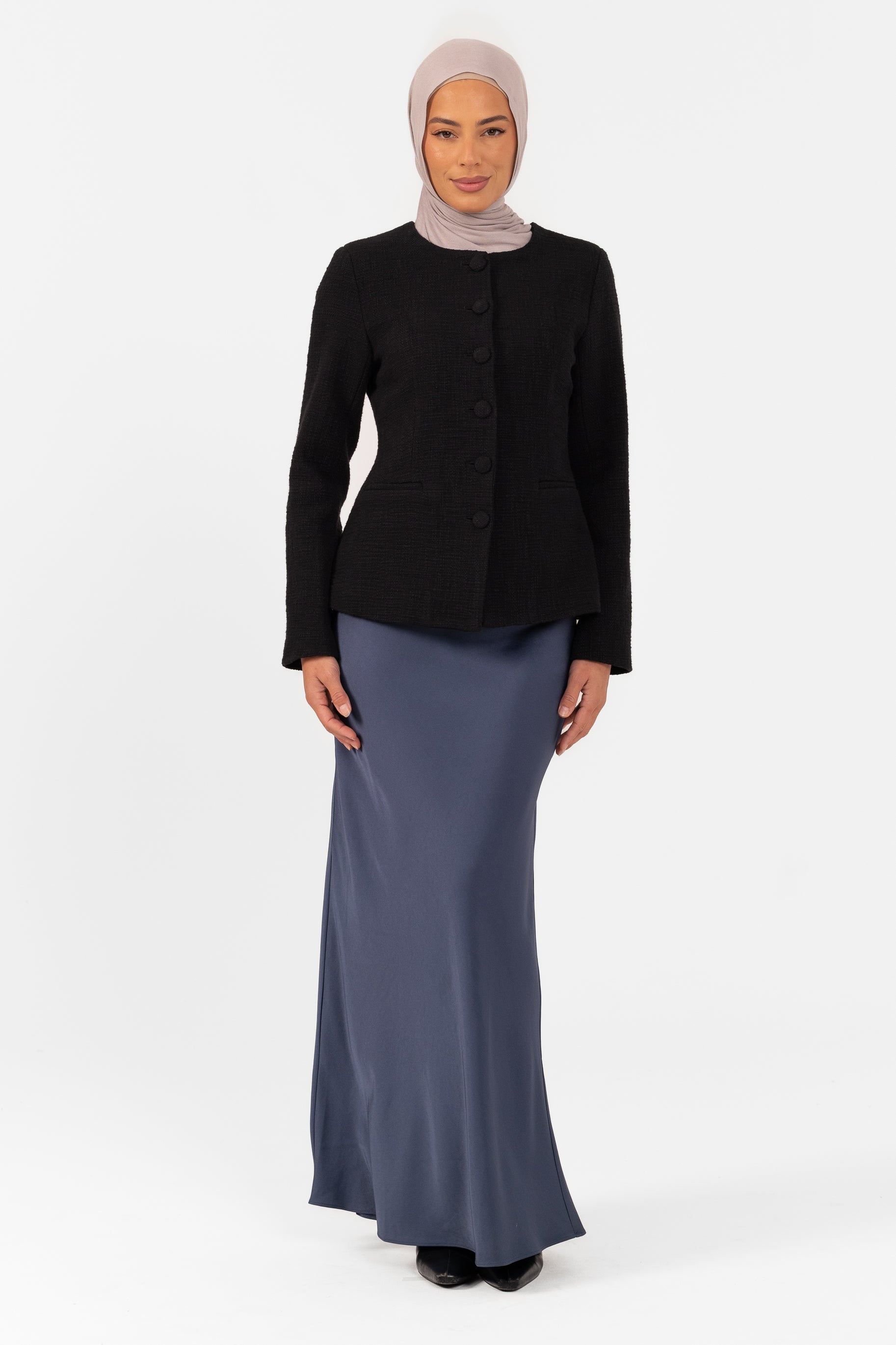 Blair Boucle Jacket - Black