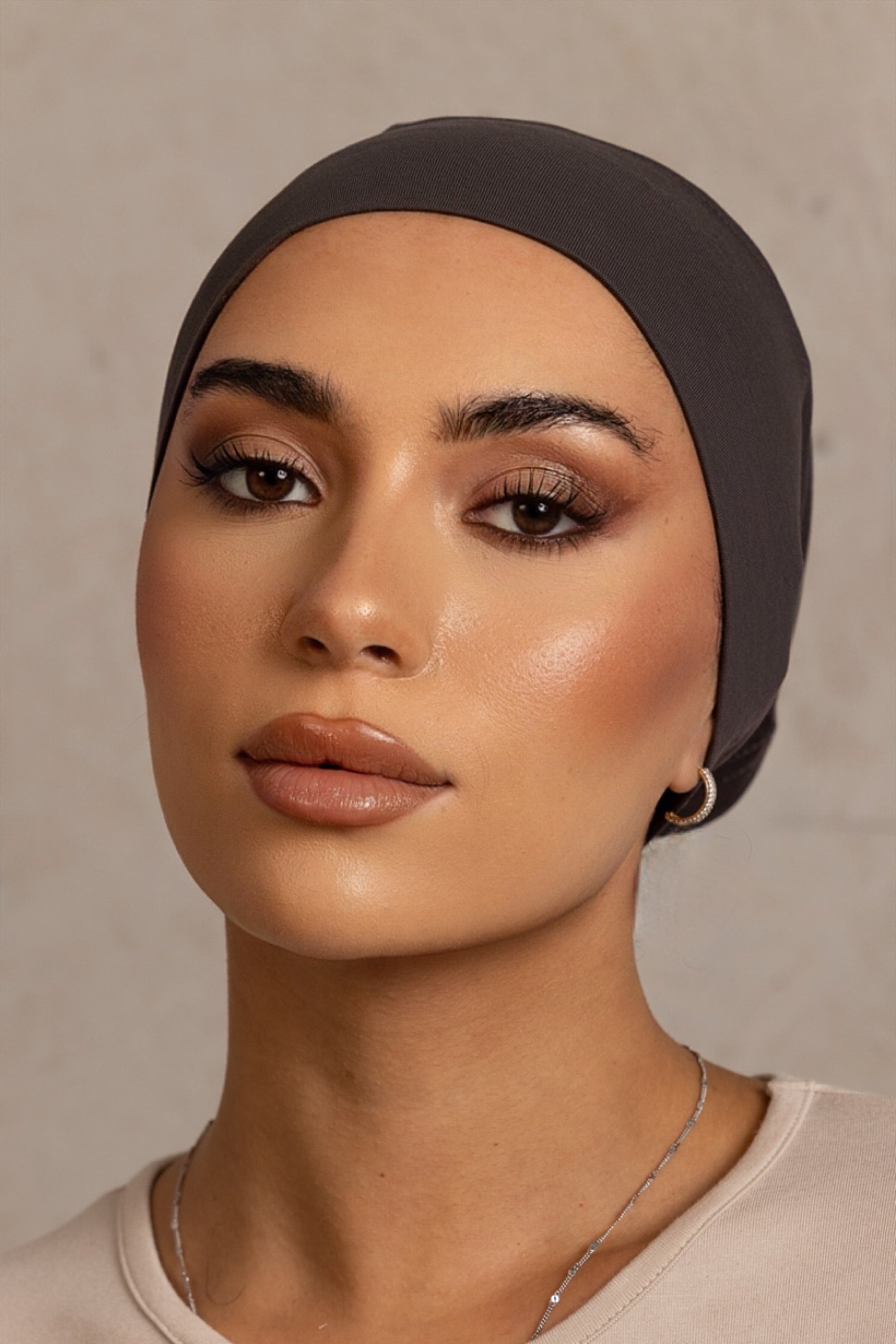 Cotton Open Cap - 116 Graphite