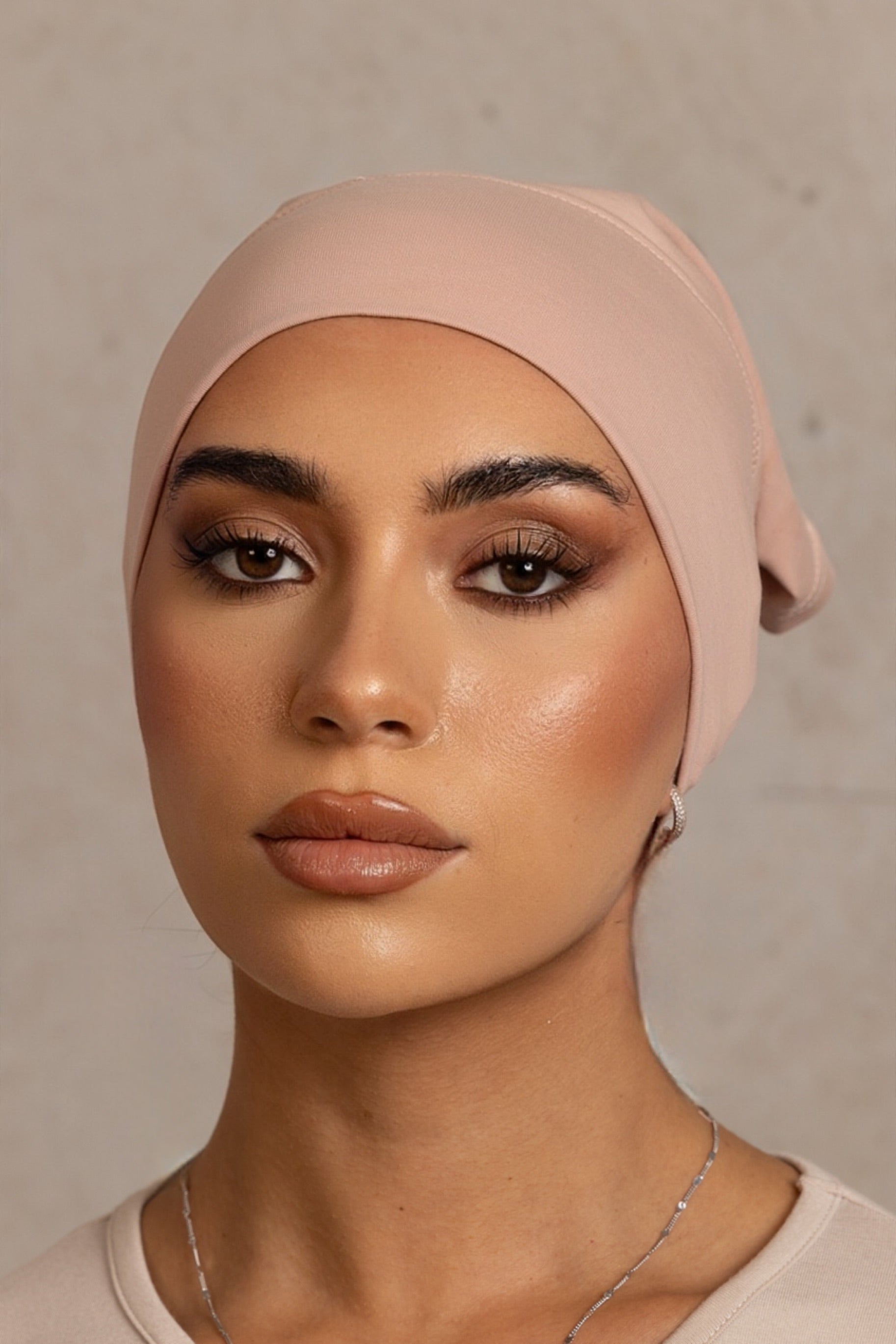 Cotton Open Cap - 129 Muted Pink