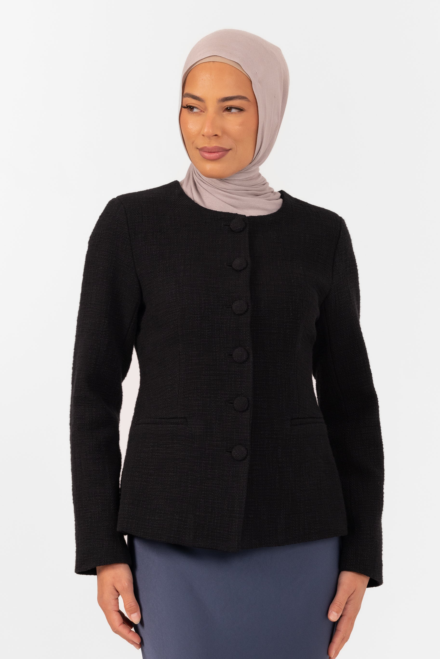 Blair Boucle Jacket - Black