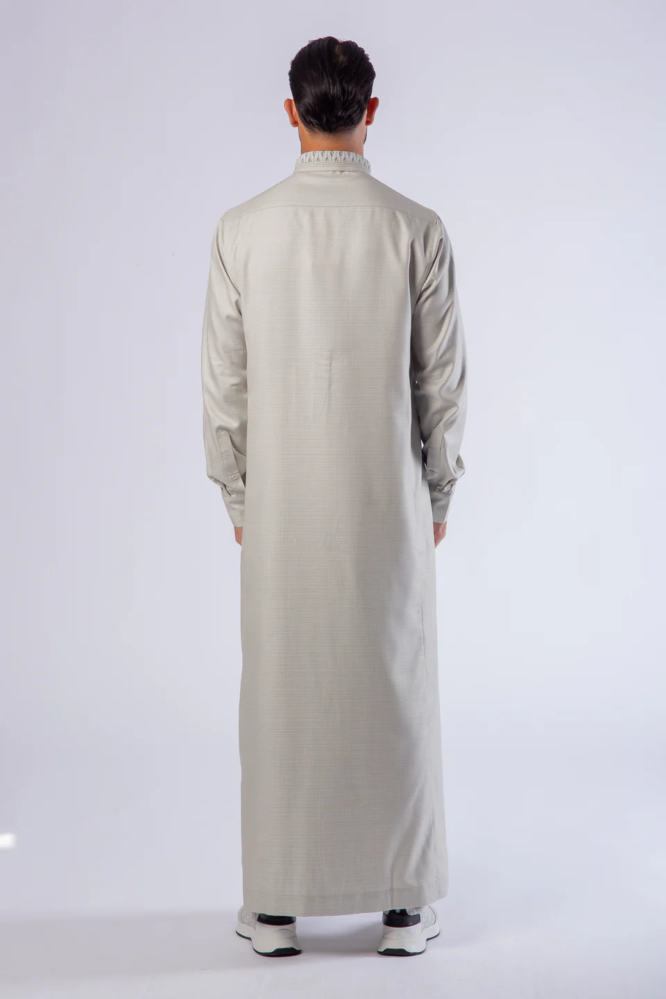 Men's Lawung Thobe- Neutral Grey