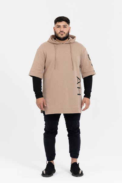 Half sleeve hoodie on sale mens