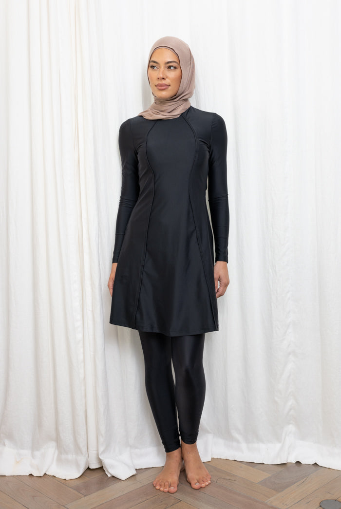Swim Tunic Set - Black