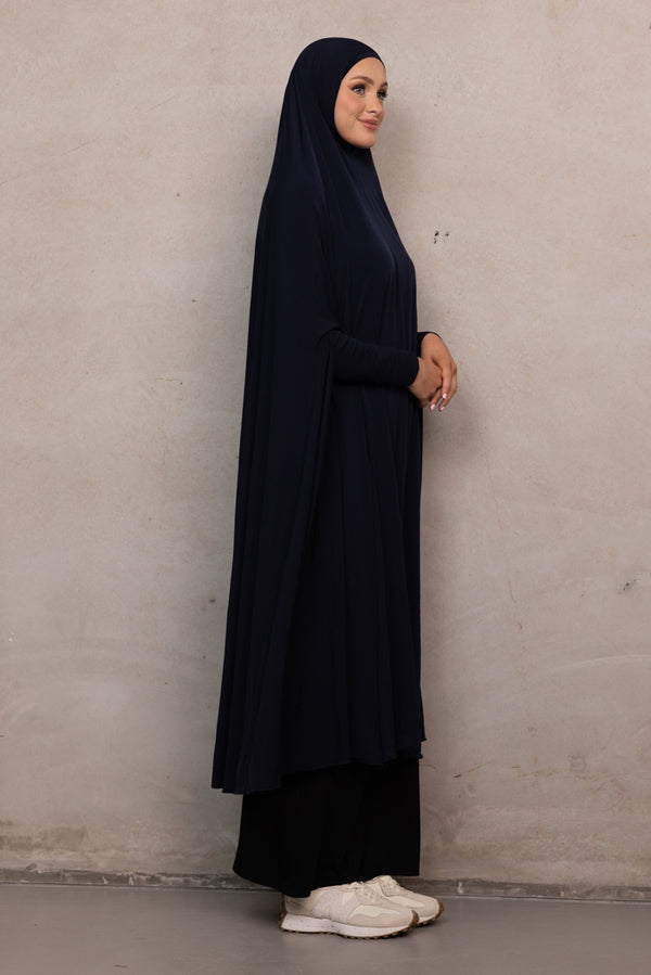Women's XL Sleeved Jilbab - Navy