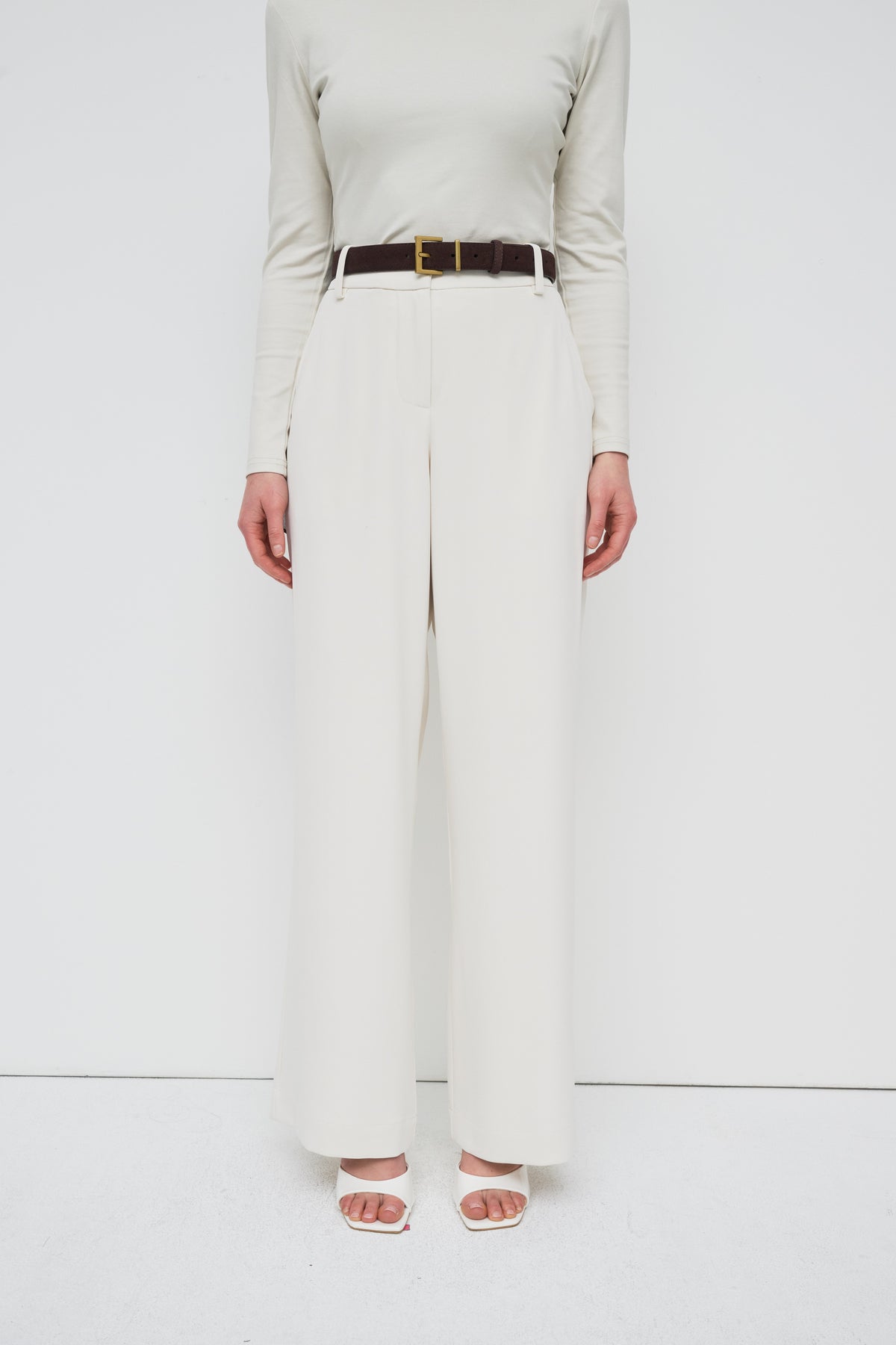 Classic Thin Buckle Belt - Chocolate