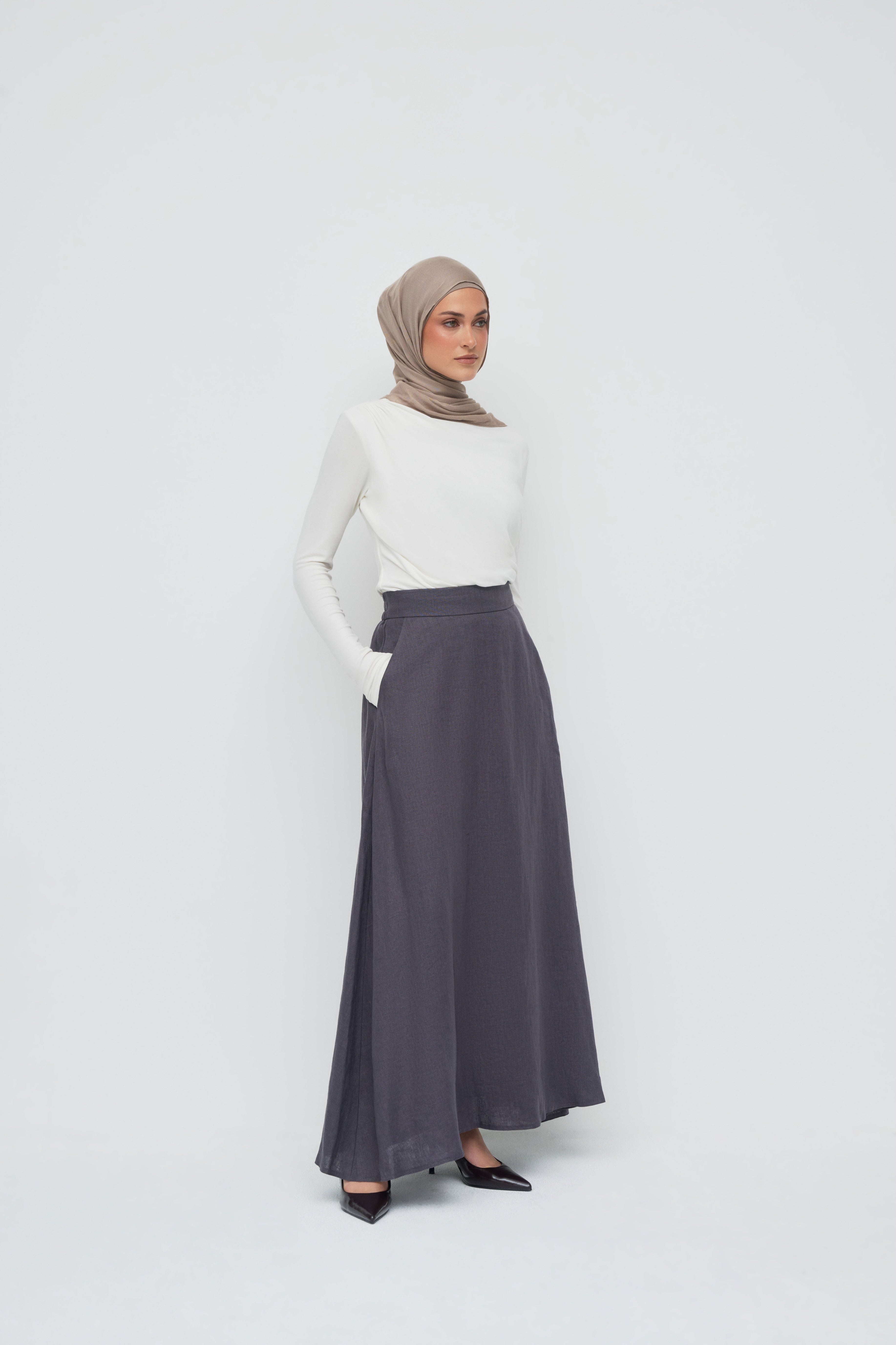 Anaya Maxi Skirt - Vintage Indigo