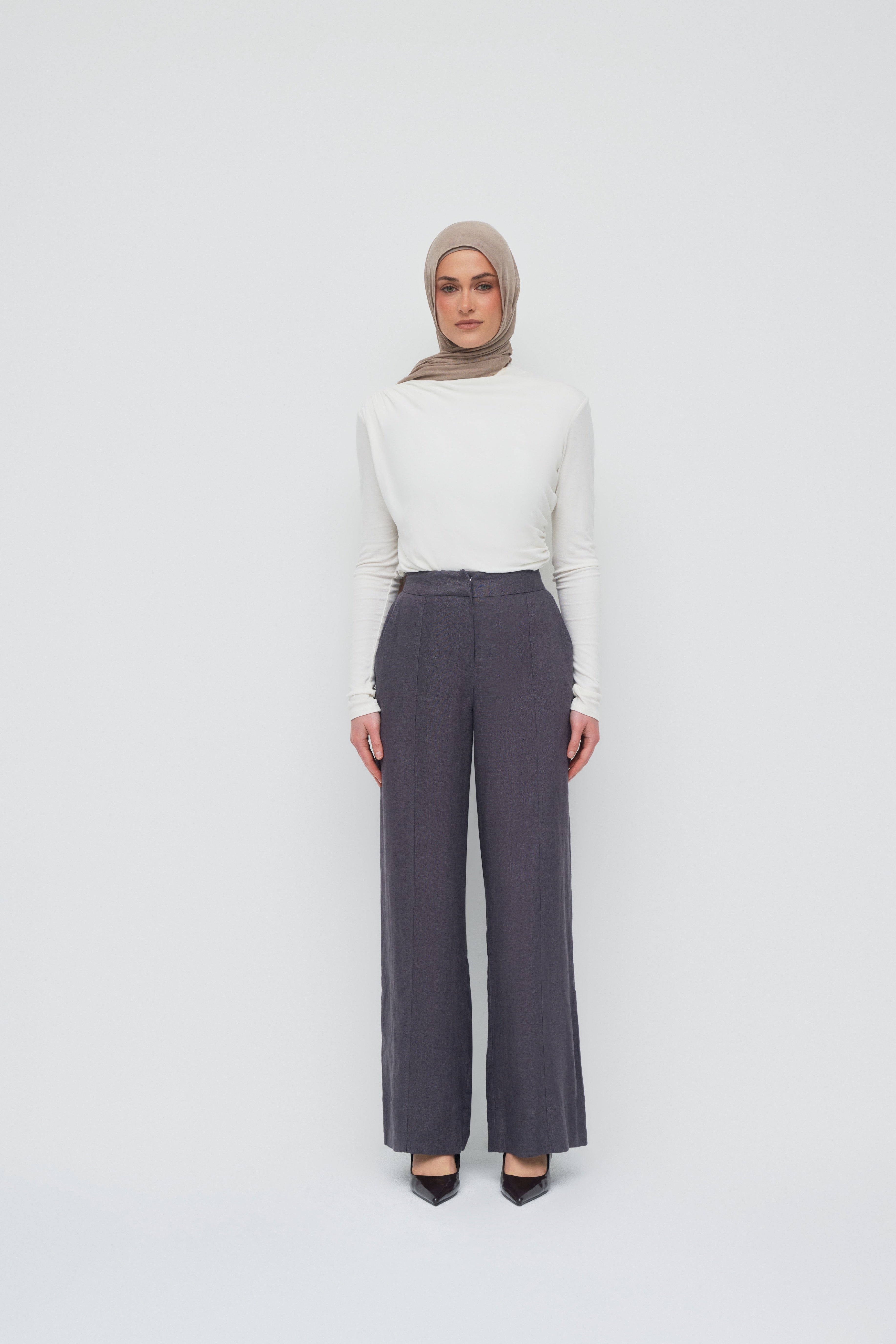Anaya Wide Leg Pants - Vintage Indigo