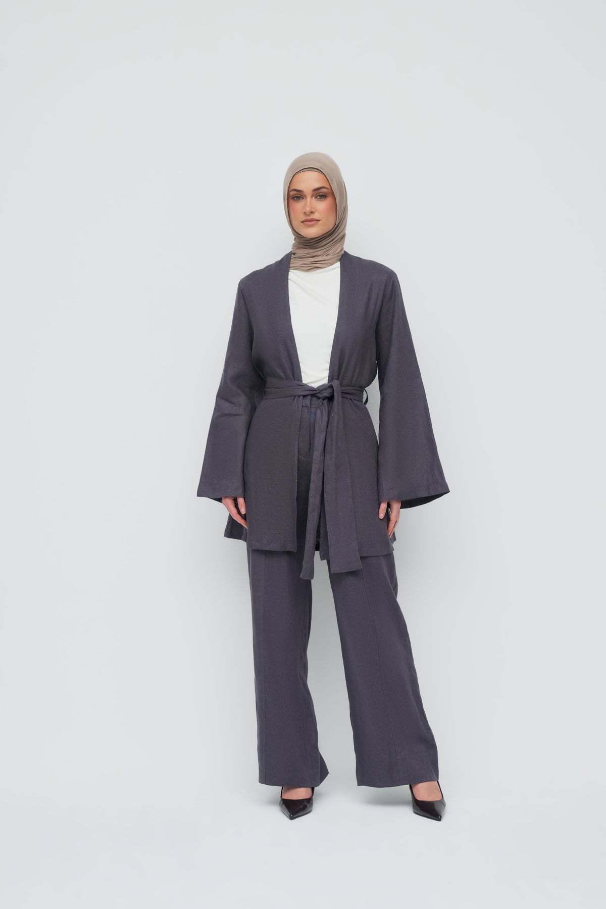 Anaya Open Blouse - Vintage Indigo