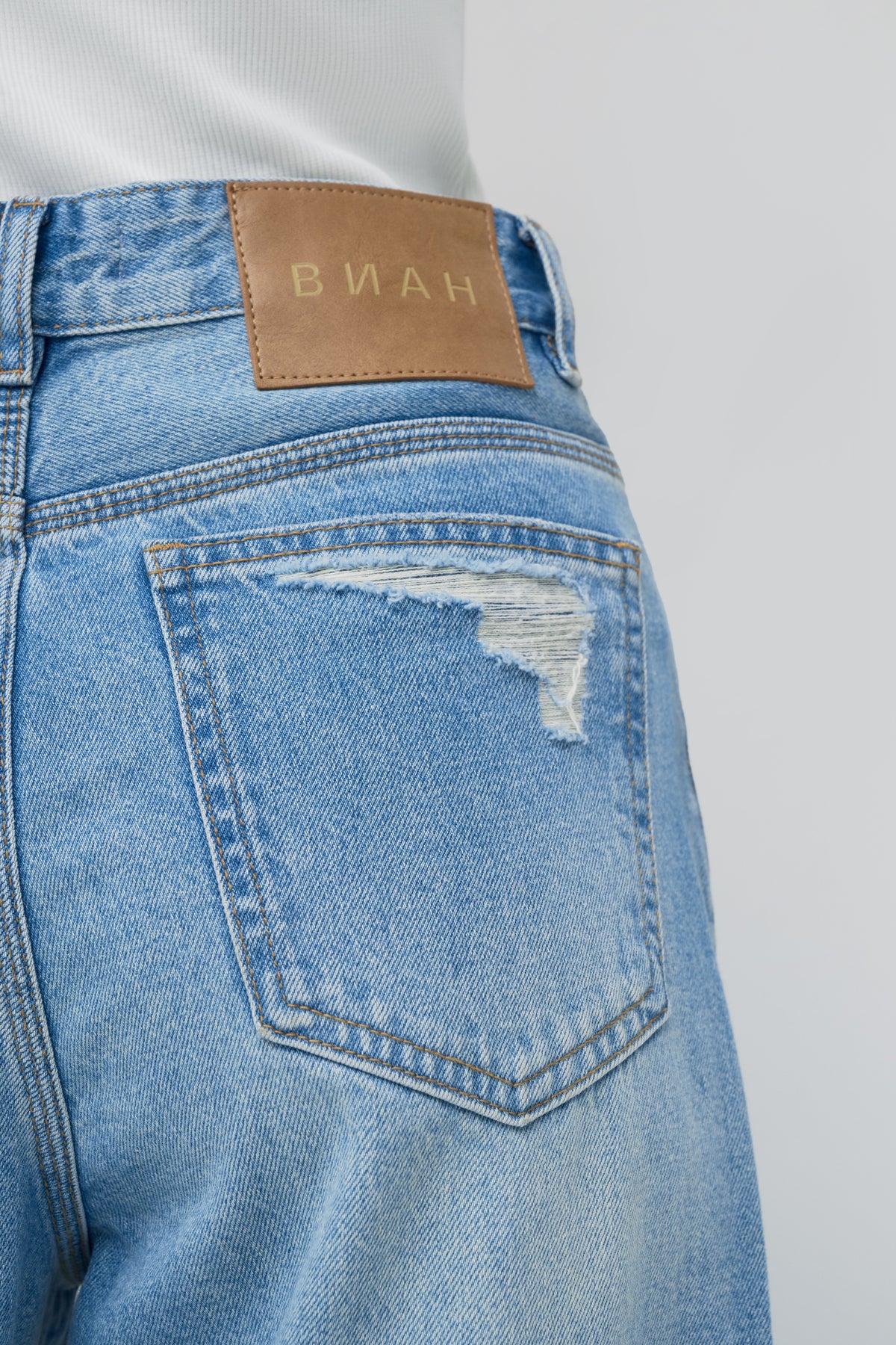 Noa Wide Leg Jeans - Blue
