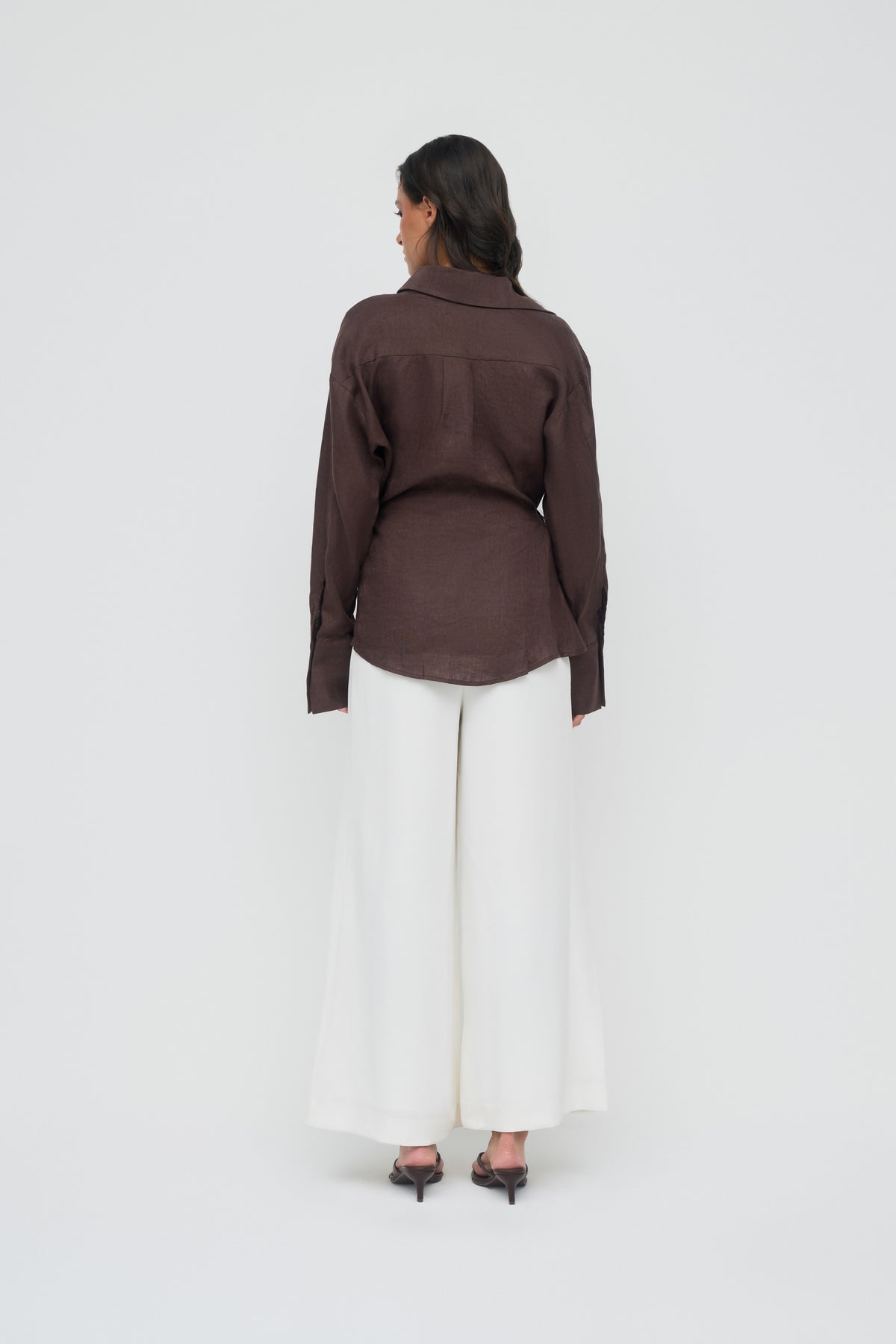 Siara Wrap Shirt - Espresso