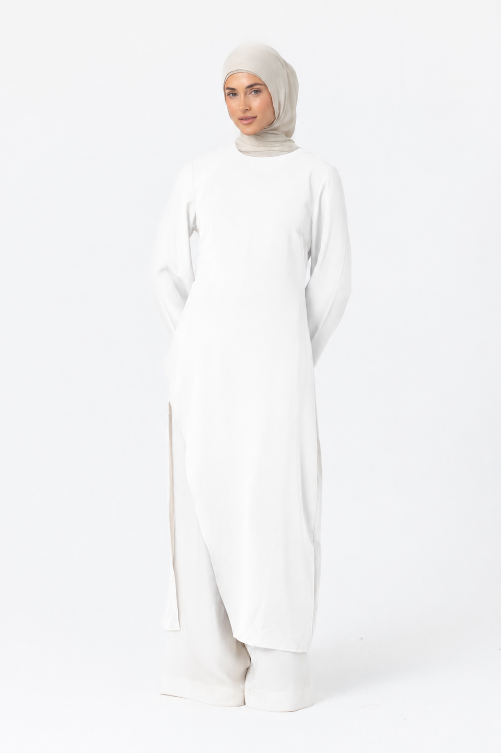 April Asymmetric Top - White