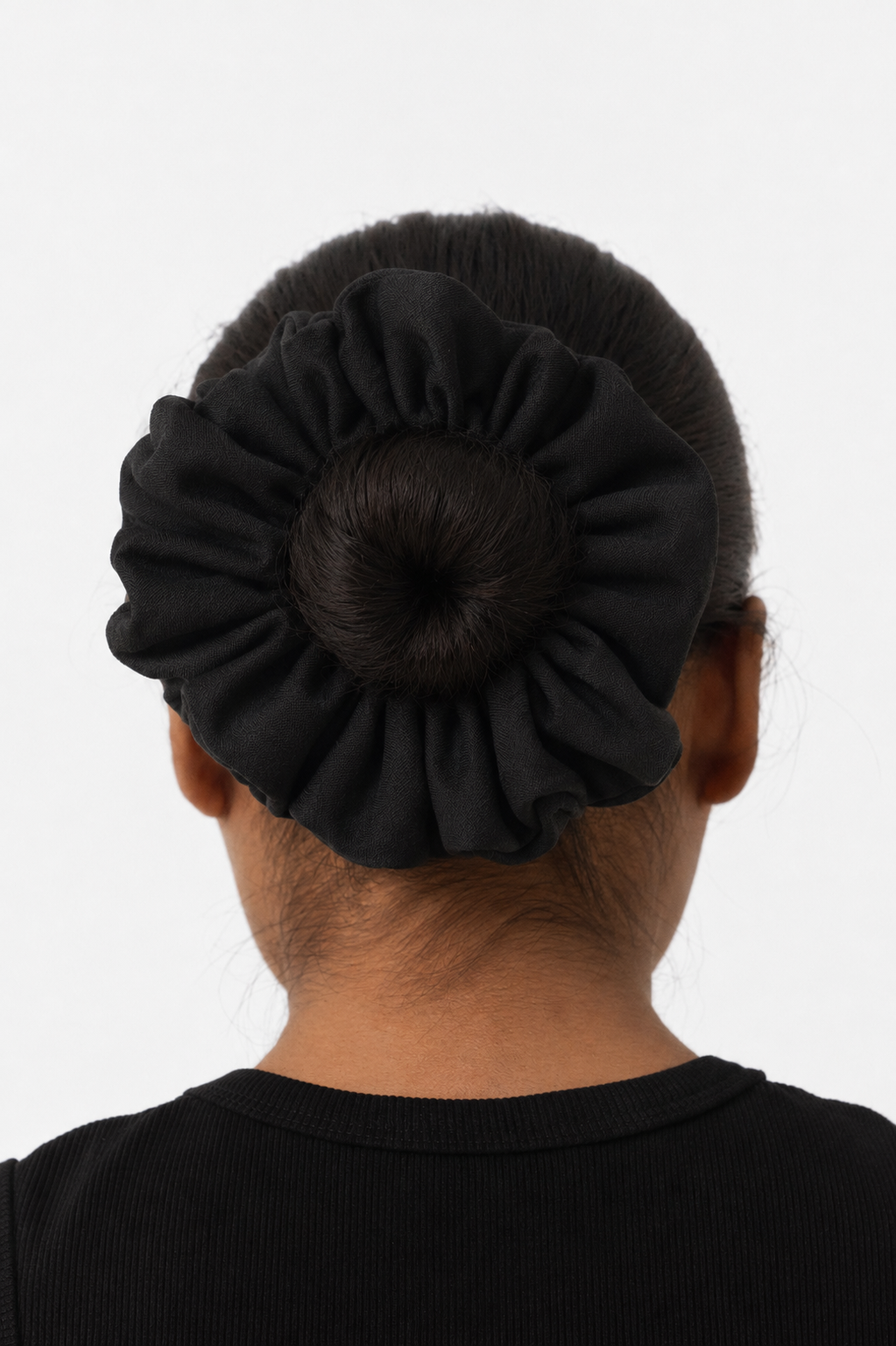 Cotton Hair Scrunchie - Black