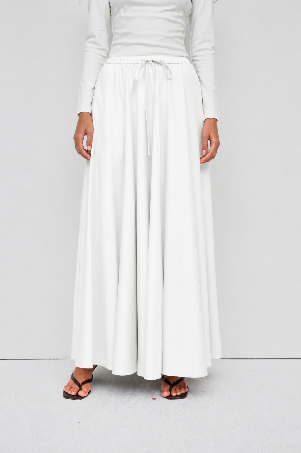 Azrina Maxi Skirt - White