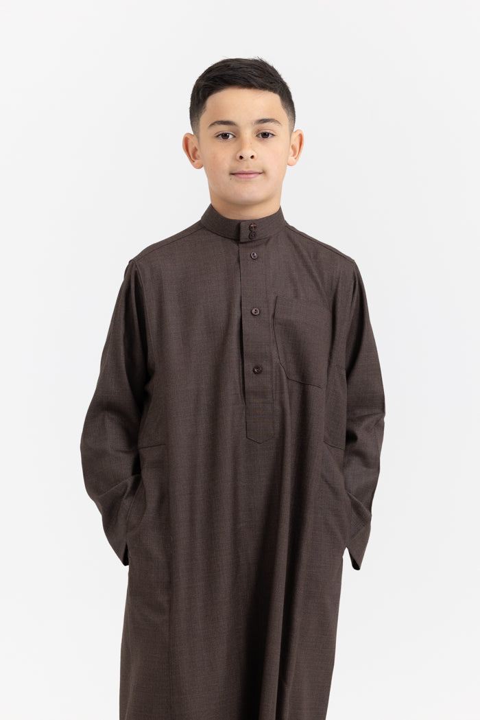 Youth Daffah Thobe - 32 Brown