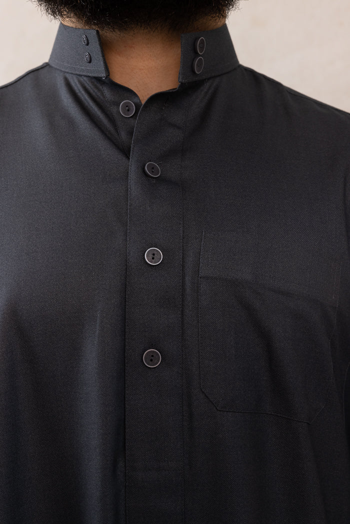Men's Daffah Thobe - 8 Slate Grey