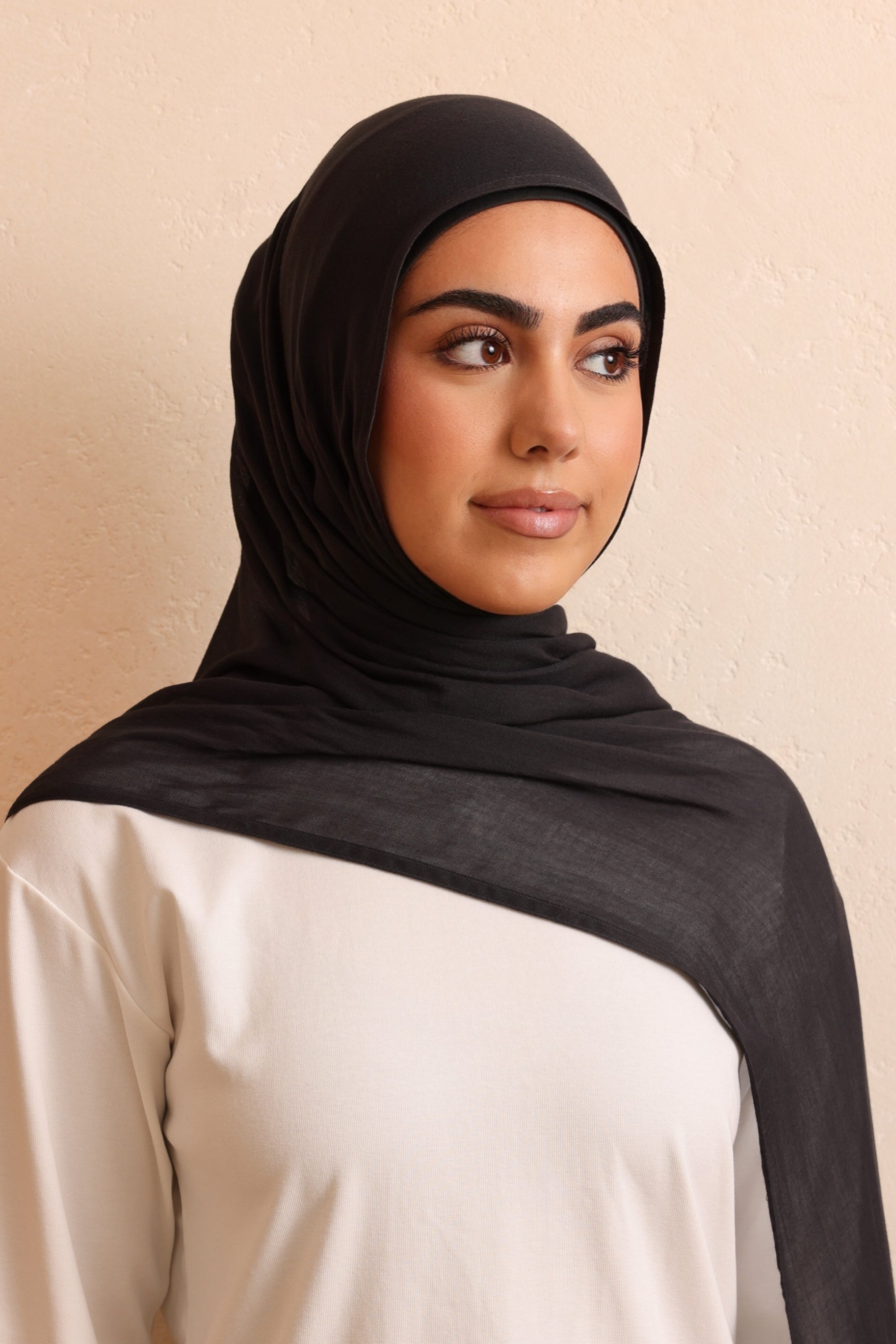 Double Stitched Modal Hijab Set - Deep Ocean