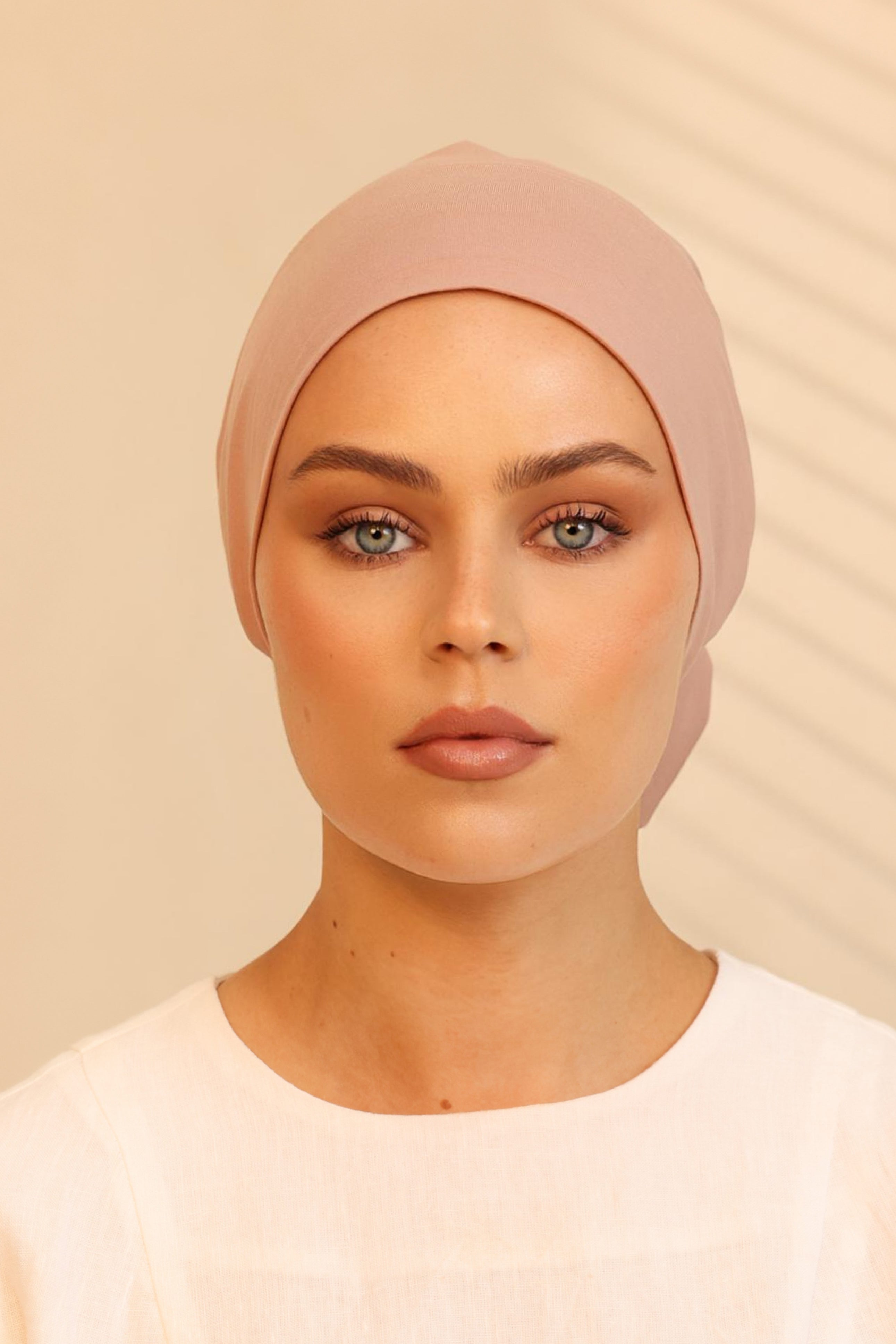 Double Stitched Modal Hijab Set - Dusty Rose