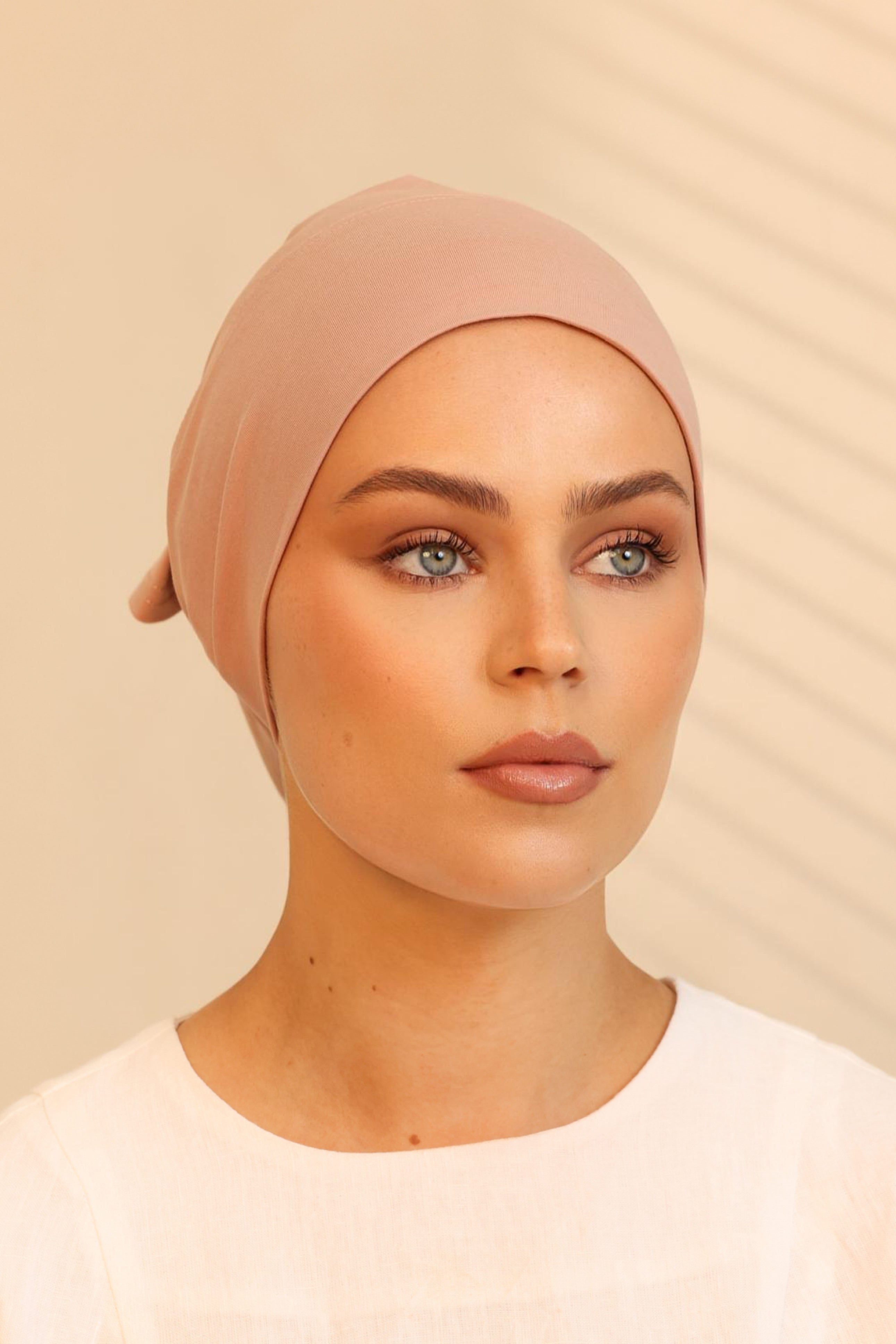 Double Stitched Modal Hijab Set - Dusty Rose