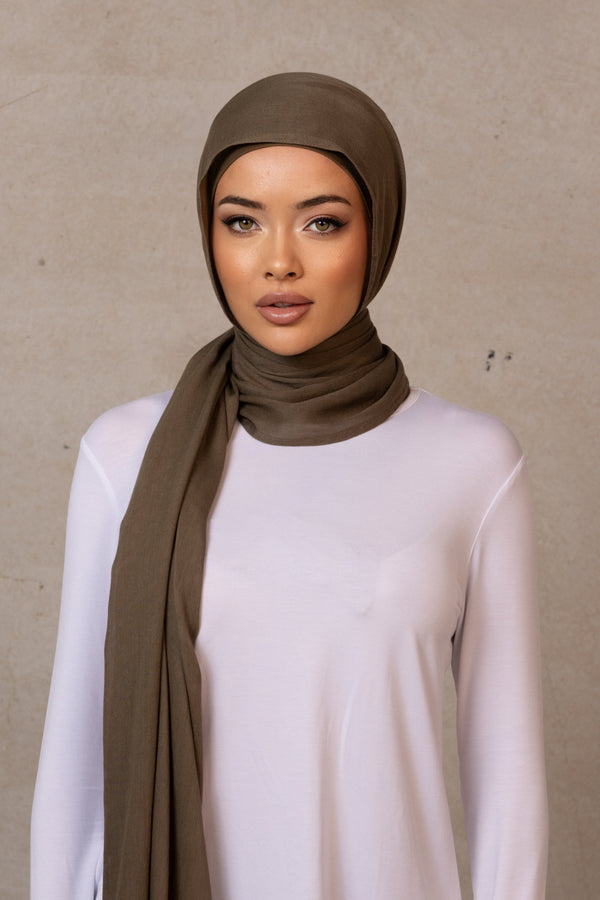Double Stitched Modal Scarf - 25 Warm Lead