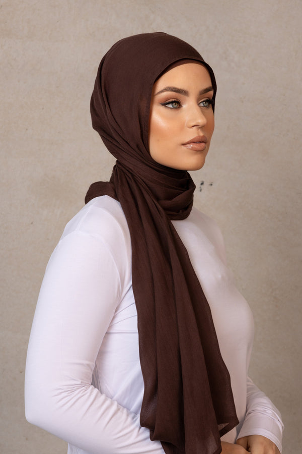 Double Stitched Modal Scarf - 27 Burnt Sienna
