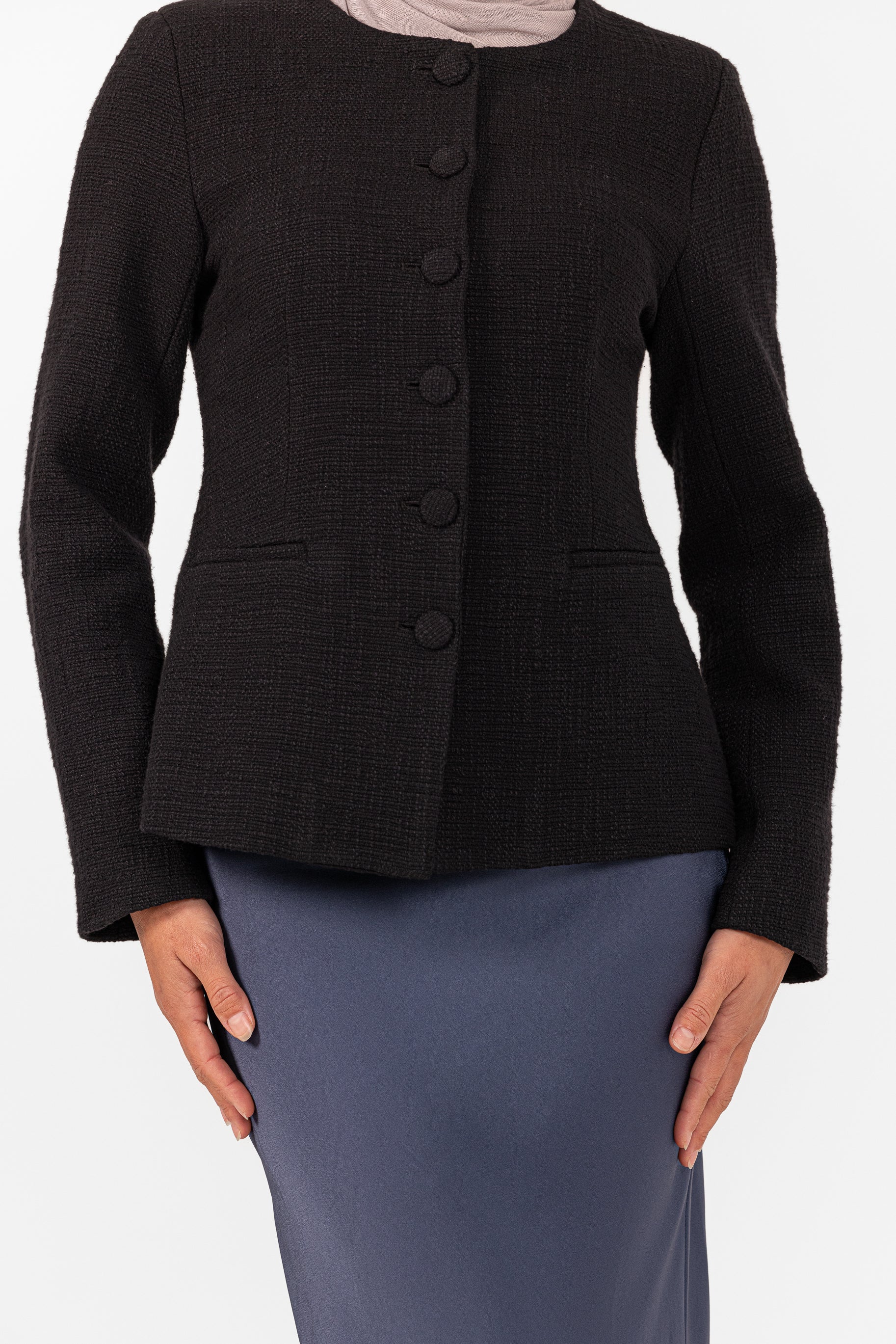 Blair Boucle Jacket - Black