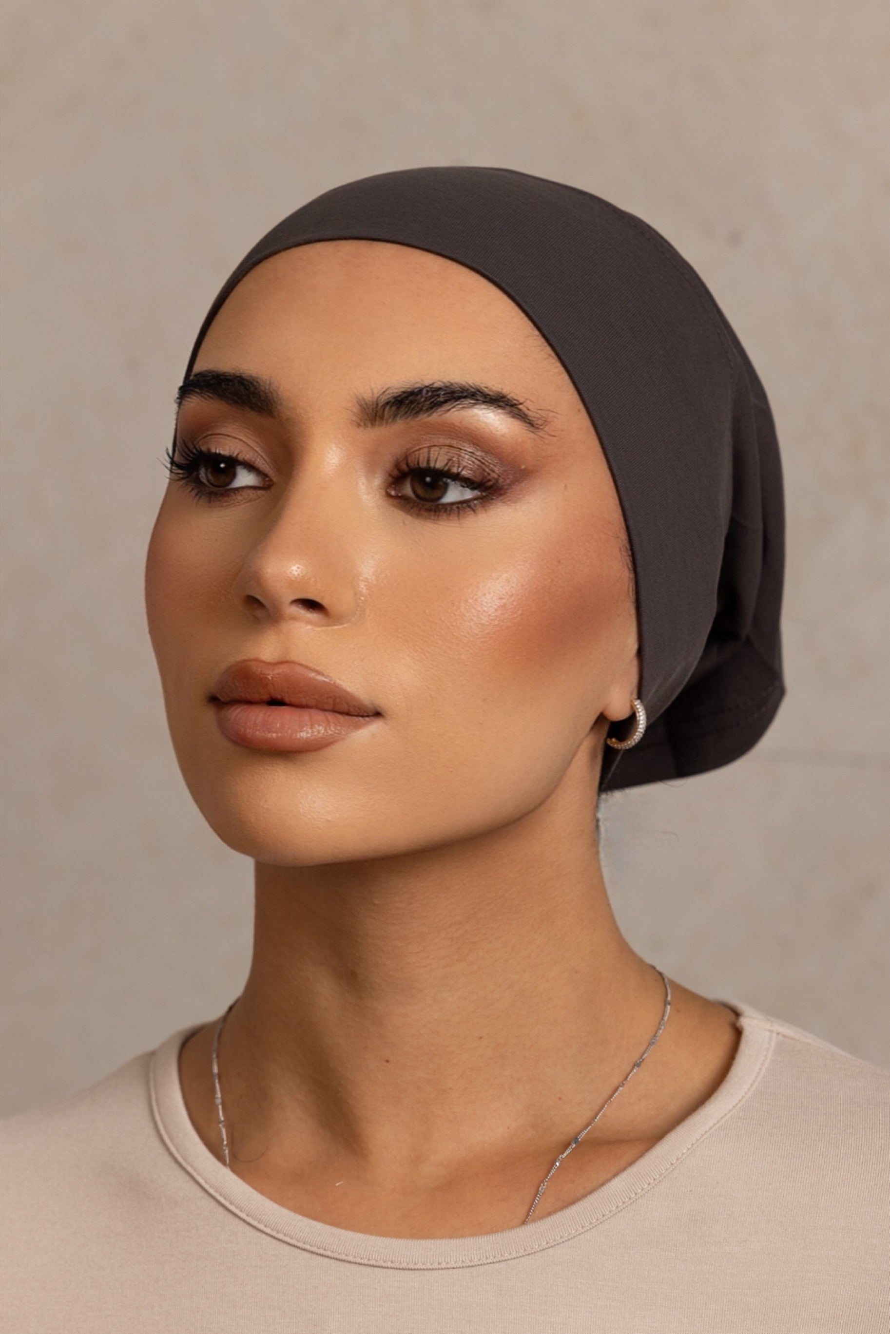 Cotton Open Cap - 116 Graphite