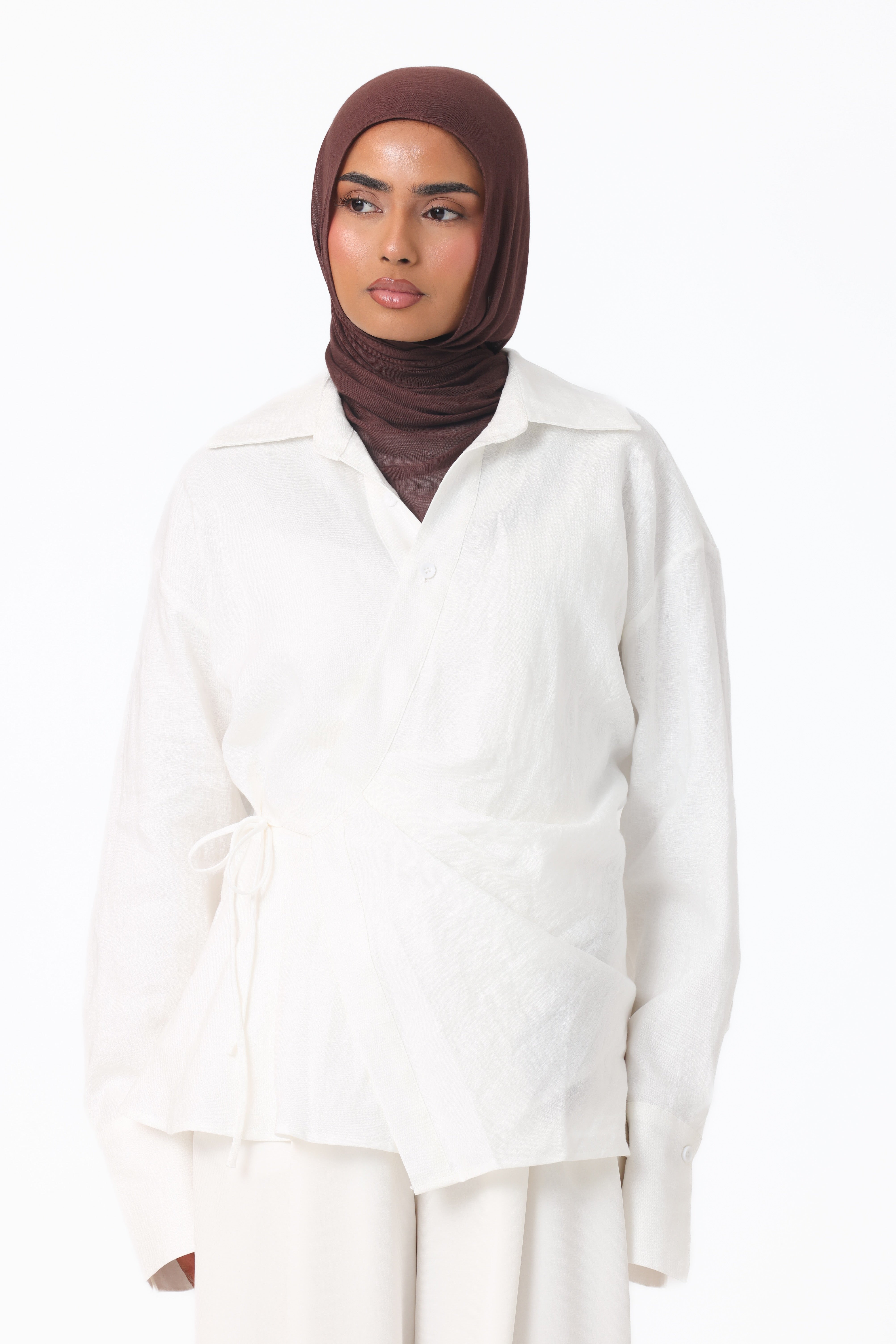 Siara Wrap Shirt - White