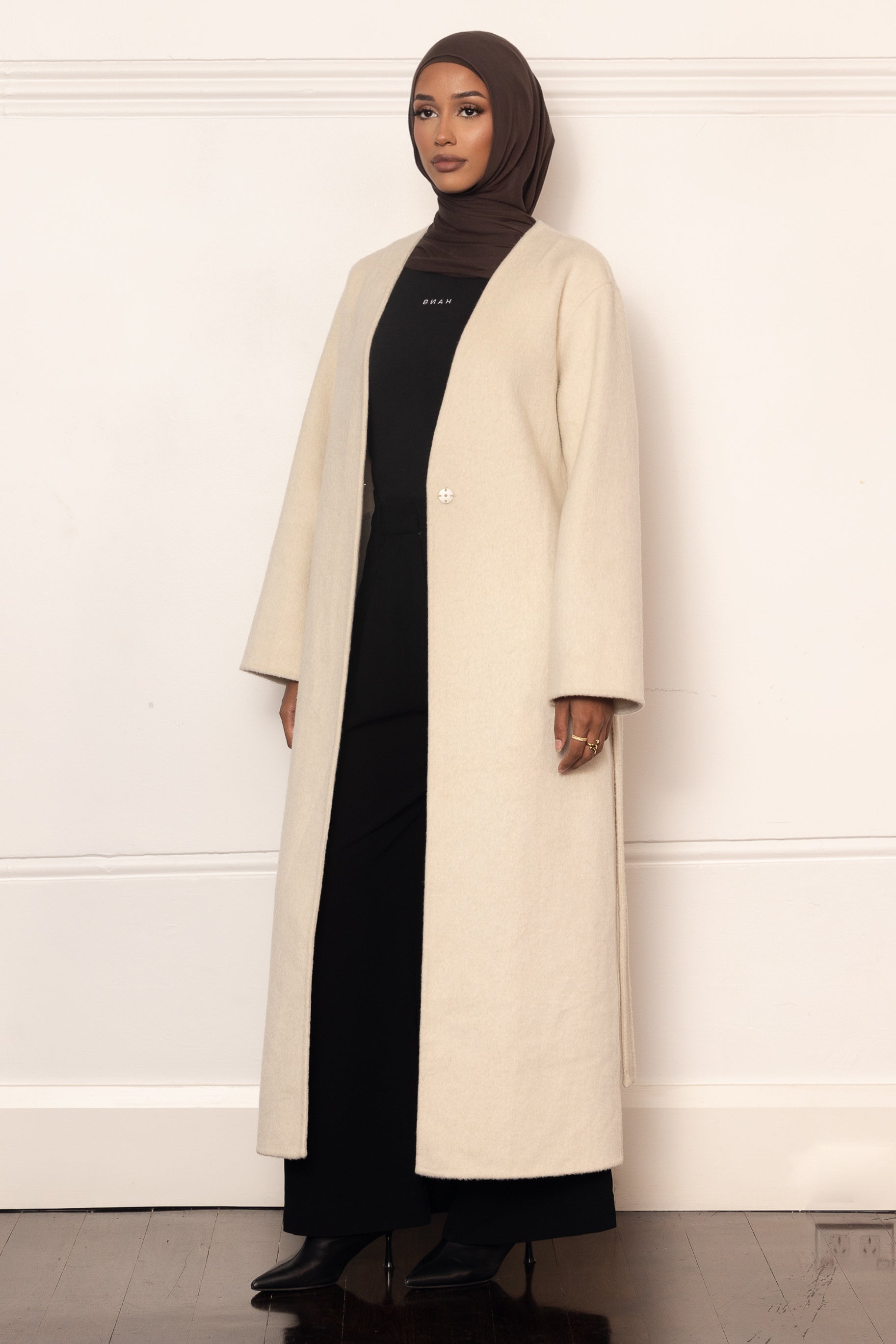 Tara Longline Coat - Bone