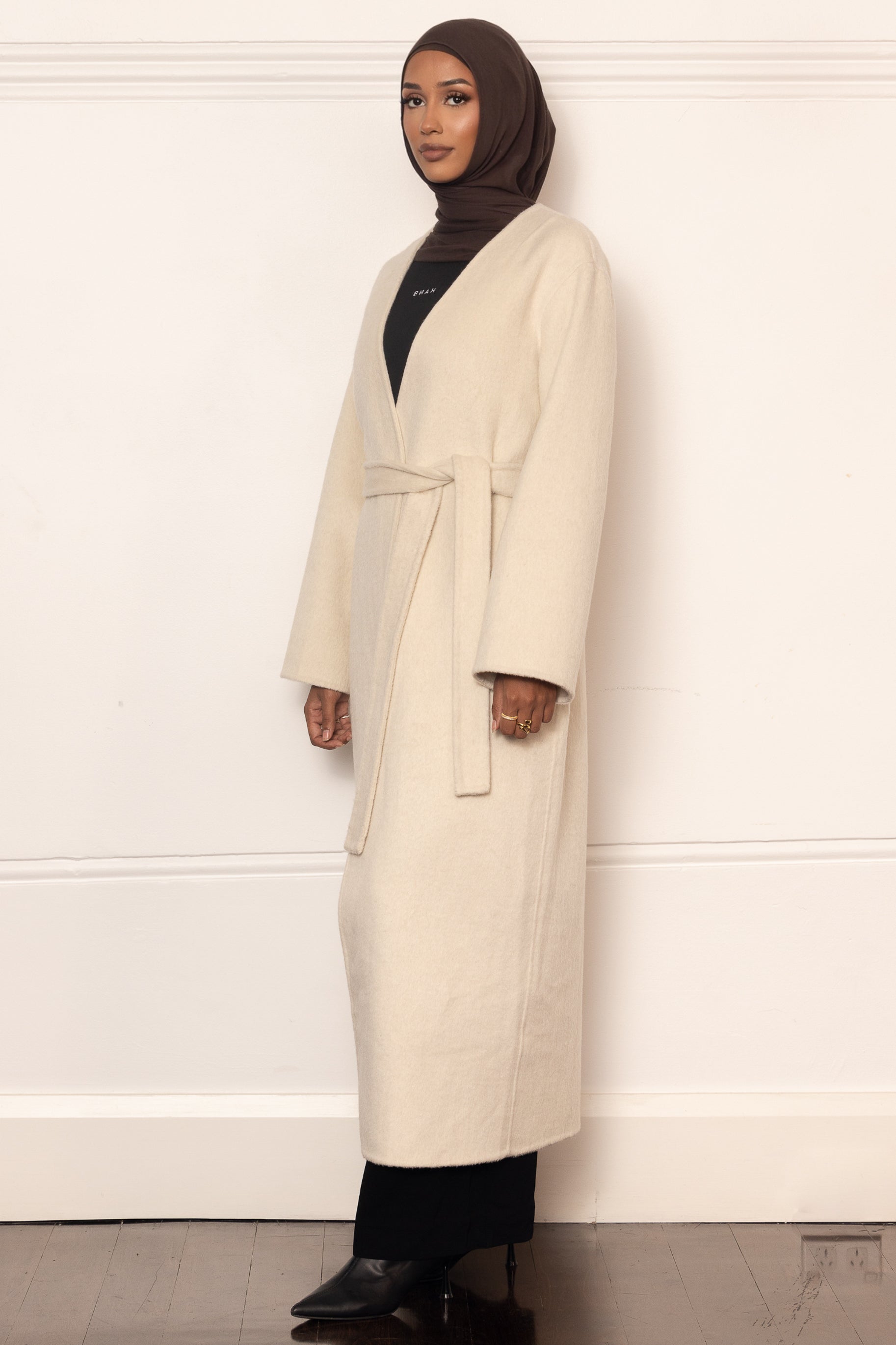 Tara Longline Coat - Bone