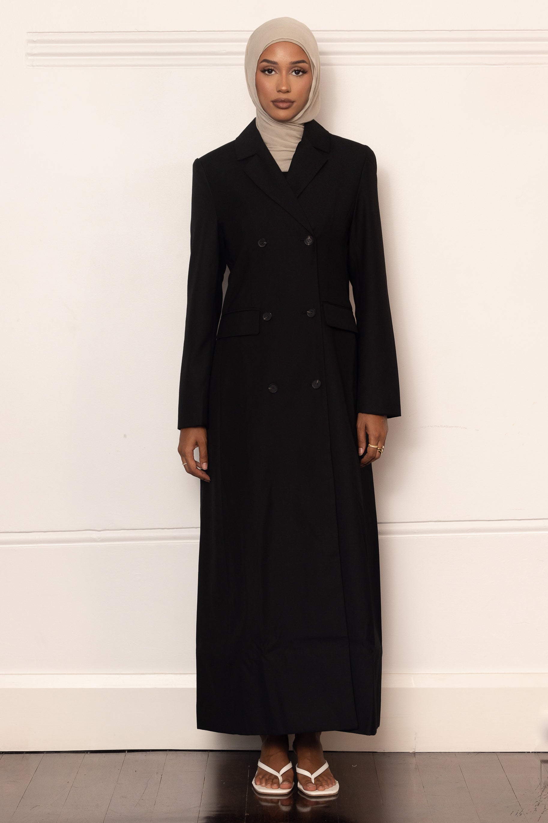 Alexa Double Breasted Coat - Black