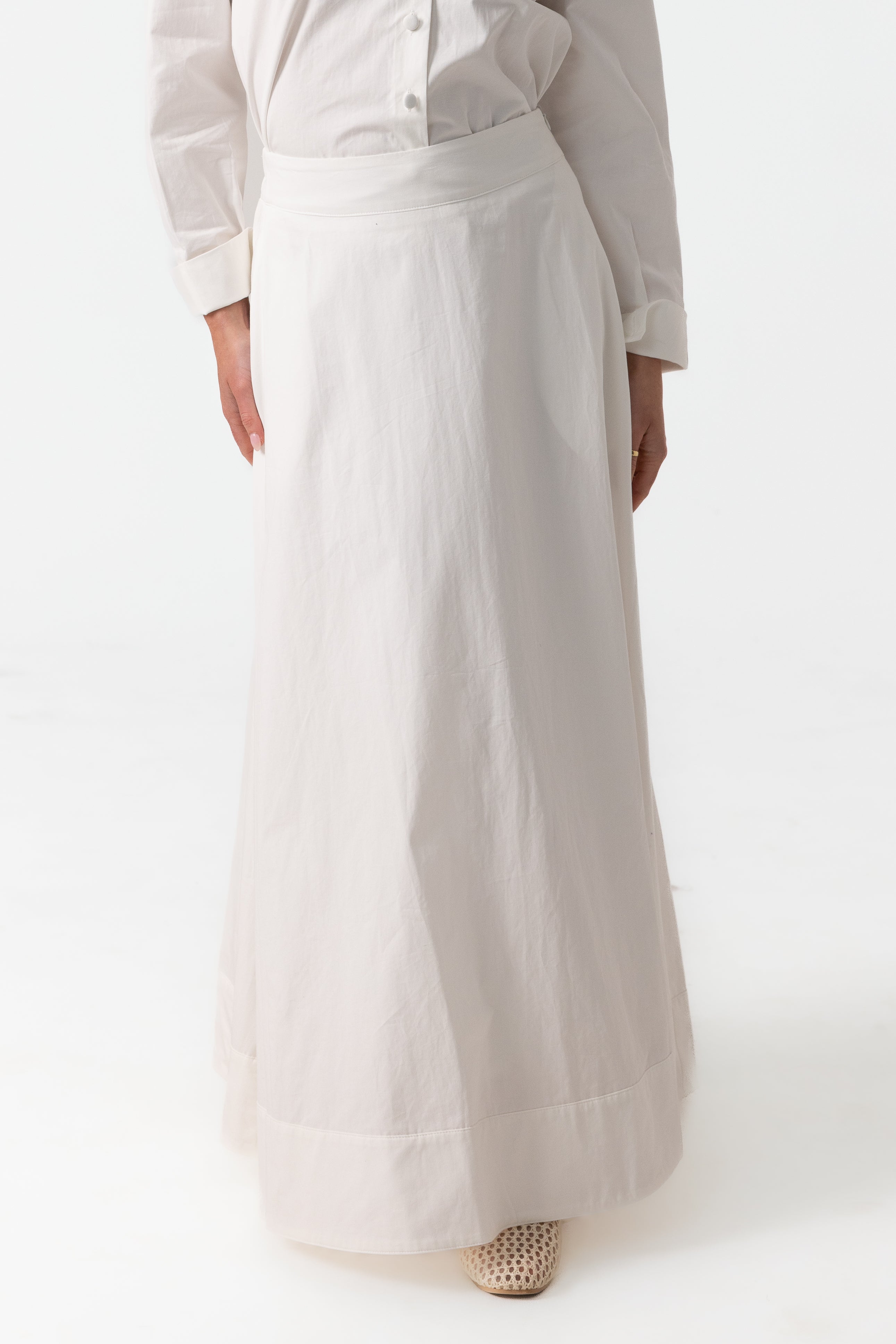 Sydney A Line Skirt - White