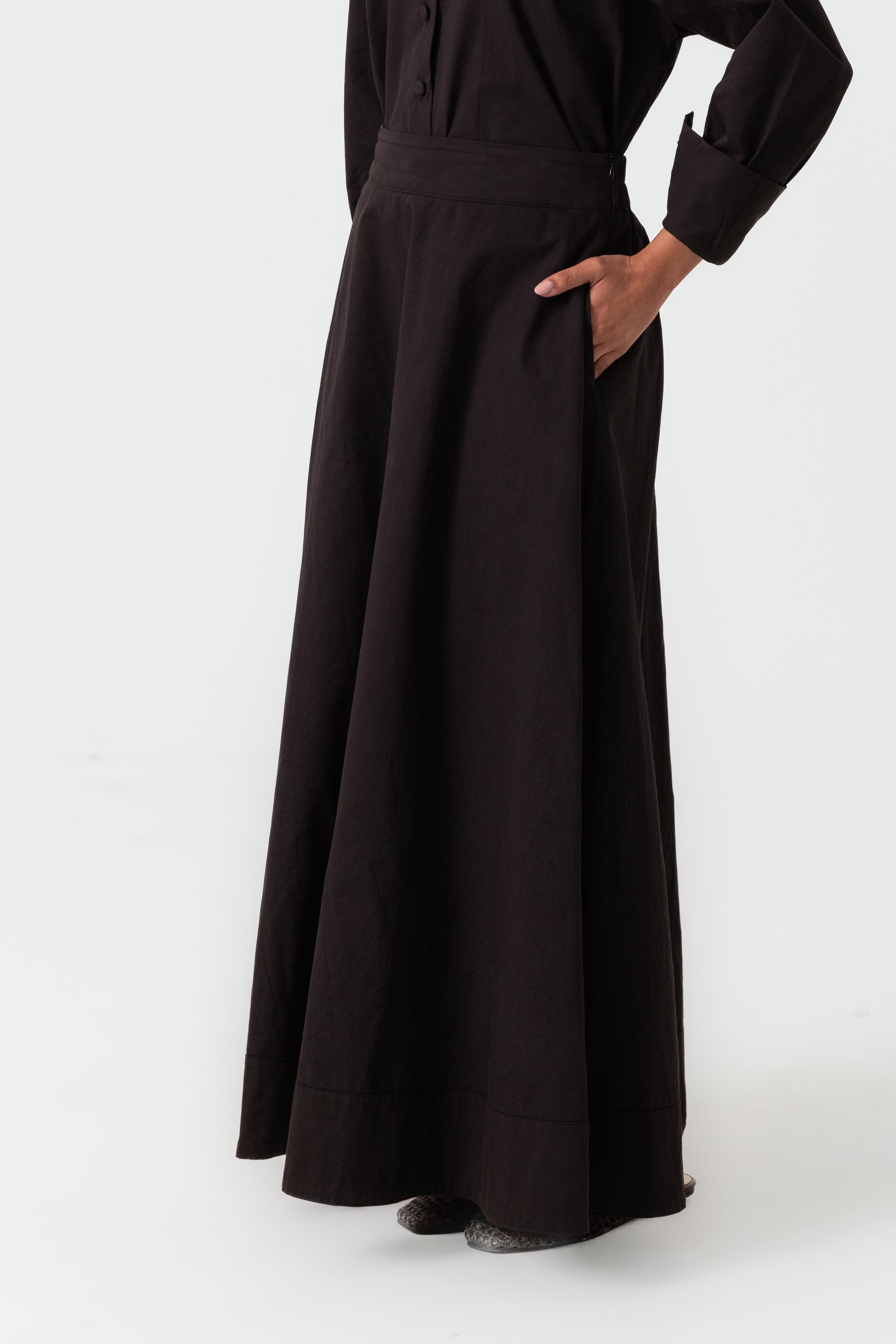 Sydney A Line Skirt - Black