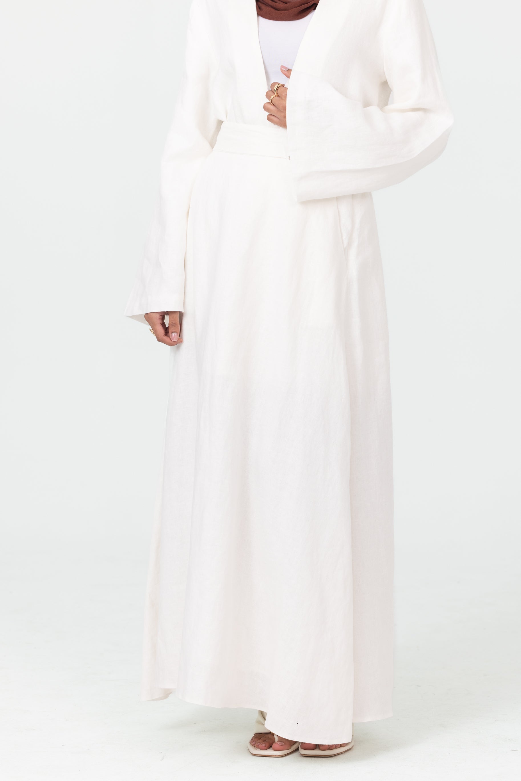 Anaya A Line Skirt - White