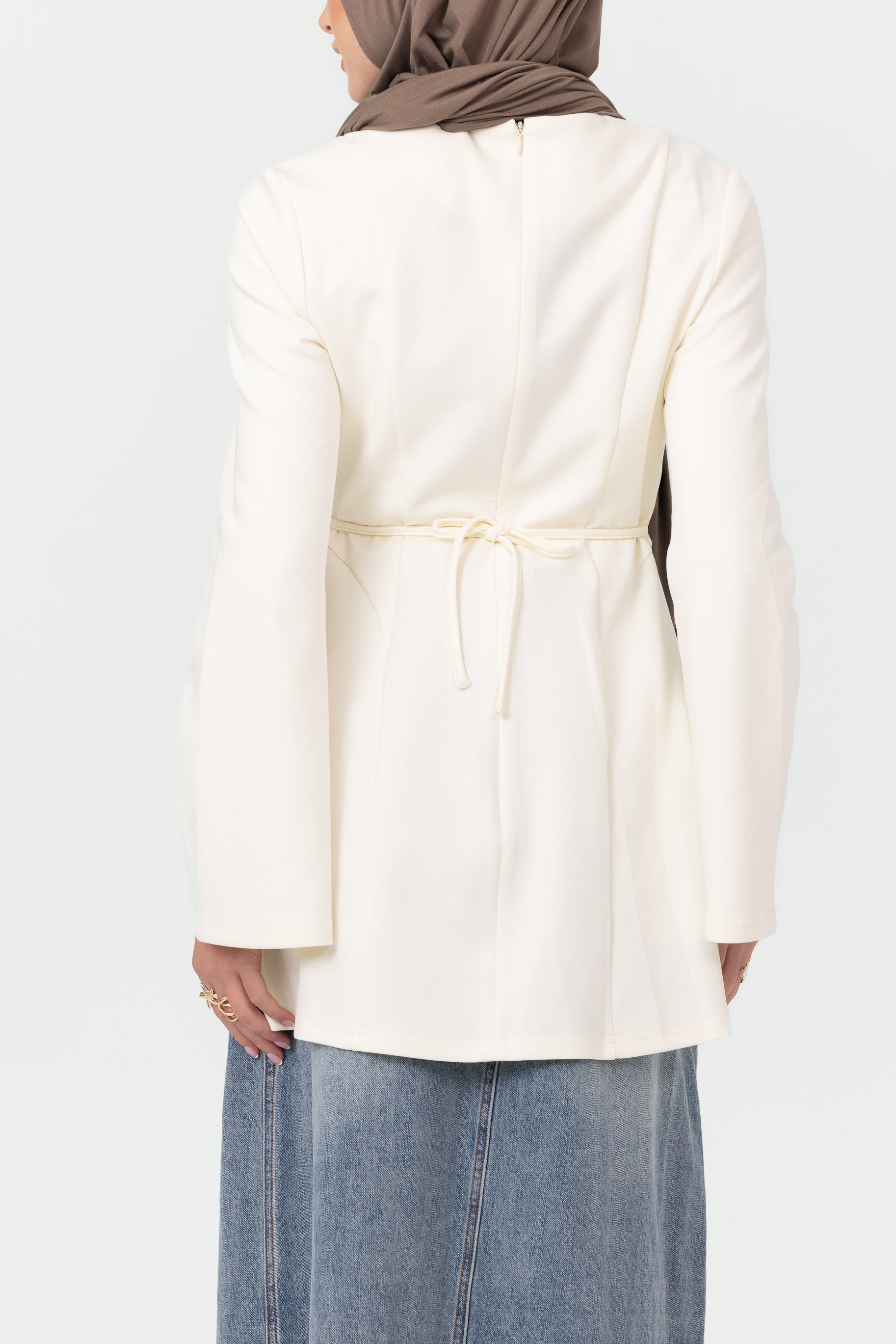Cotton Contour Top - Ivory