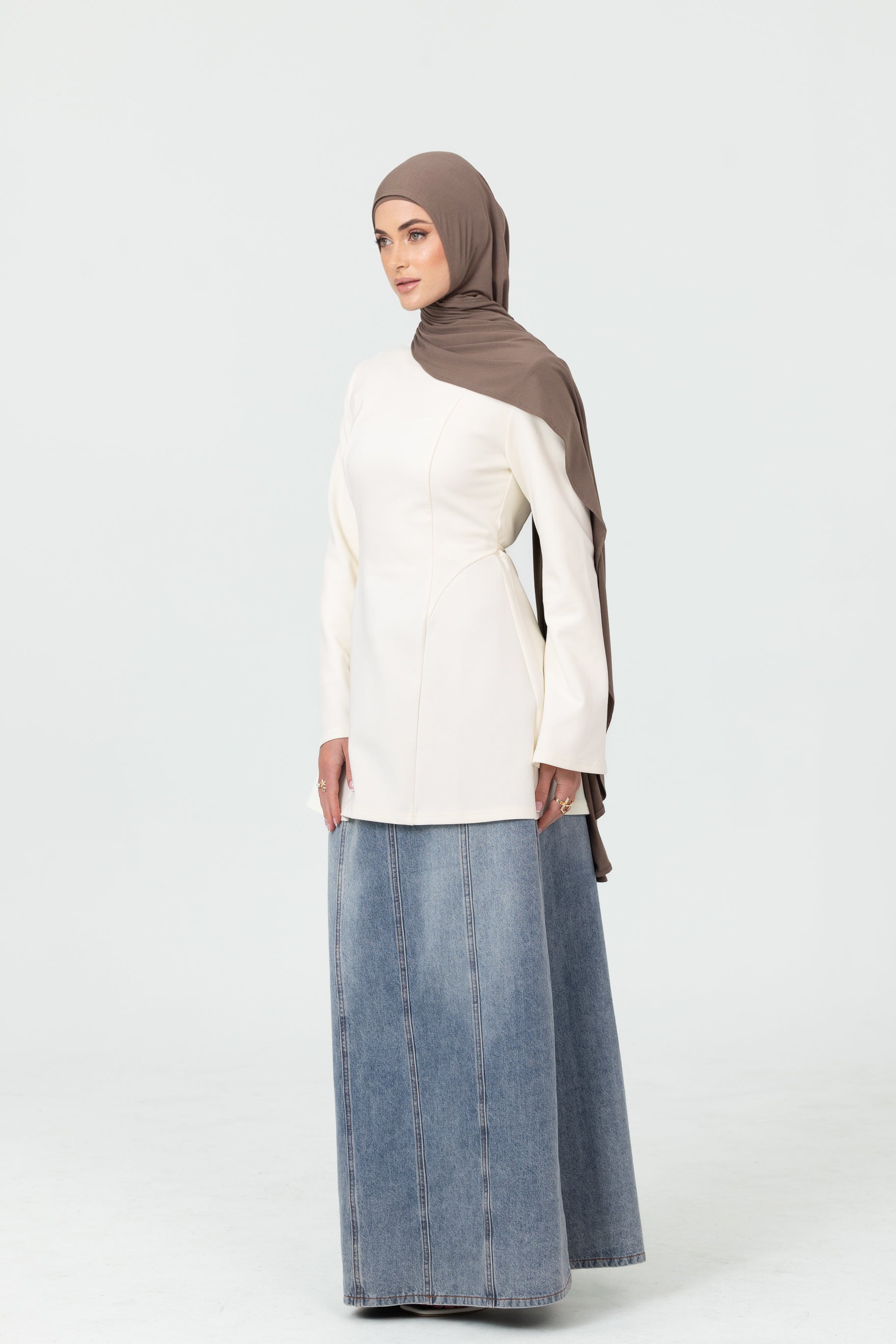 Cotton Contour Top - Ivory