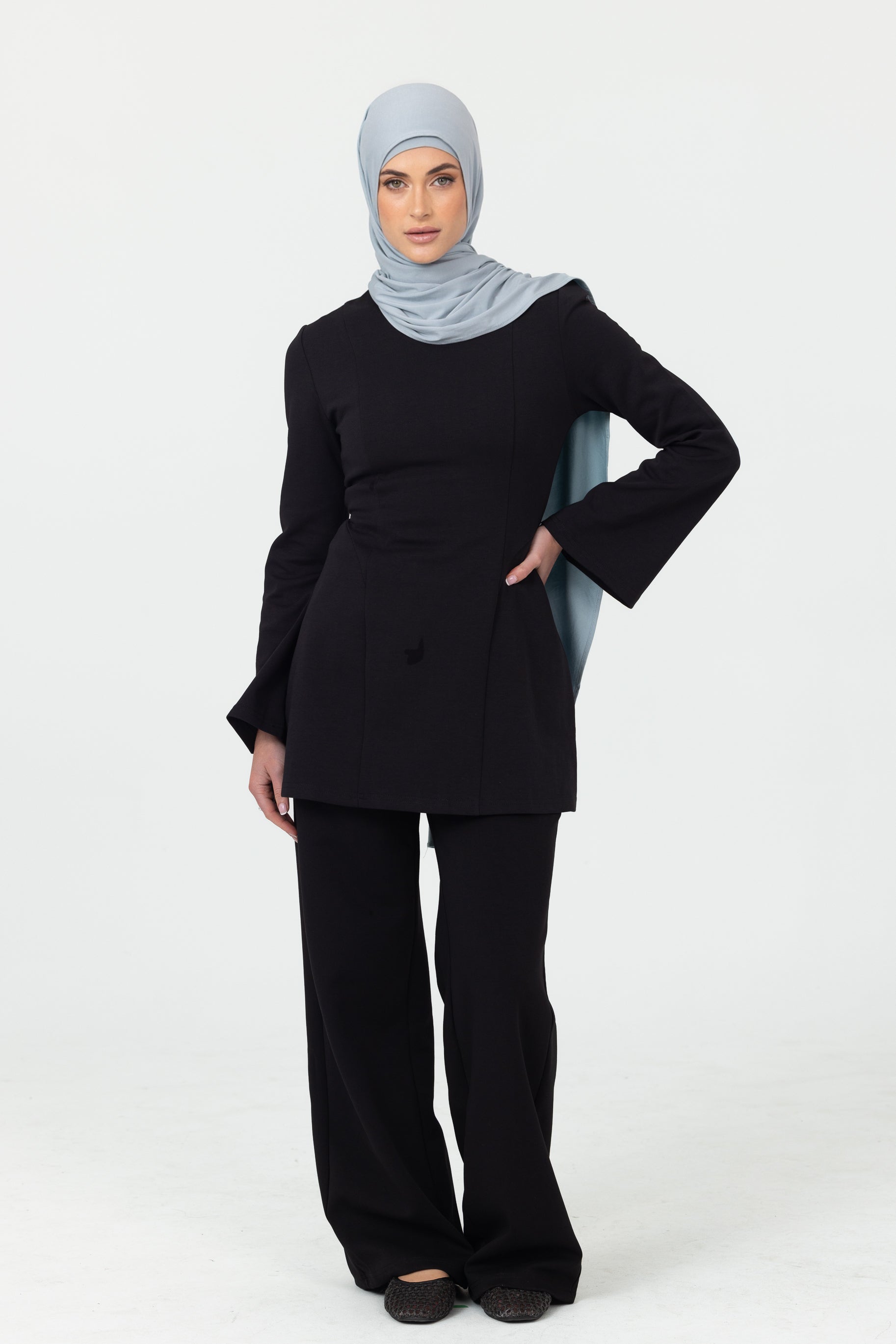Cotton Contour Top - Black