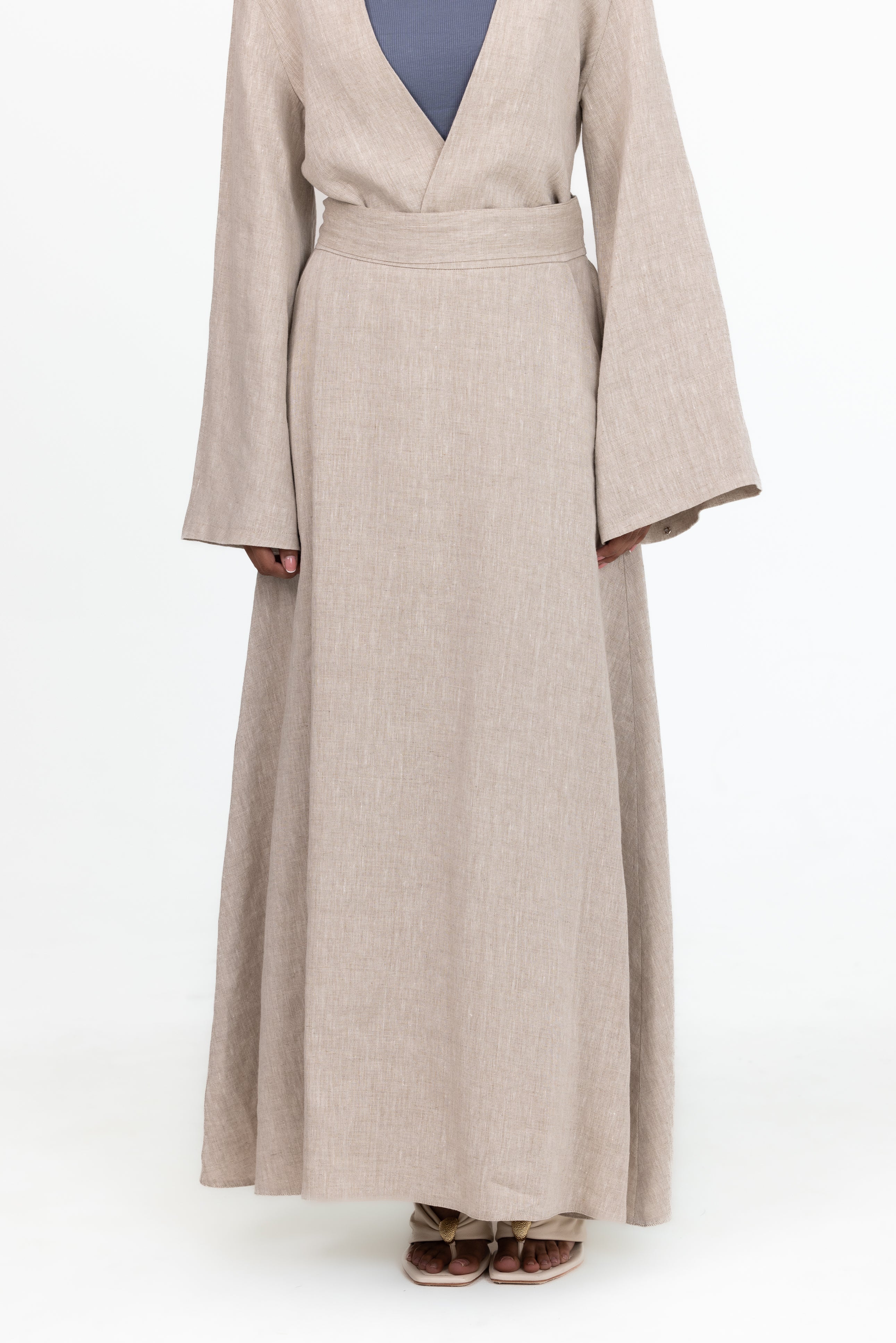 Anaya A Line Skirt - Natural