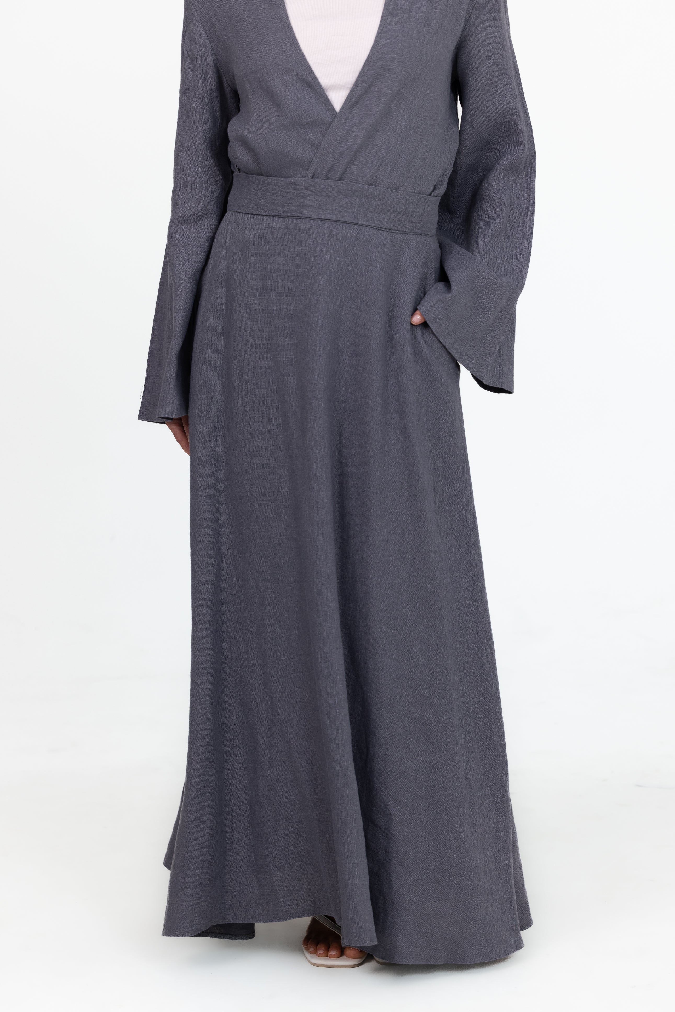 Anaya A Line Skirt - Slate