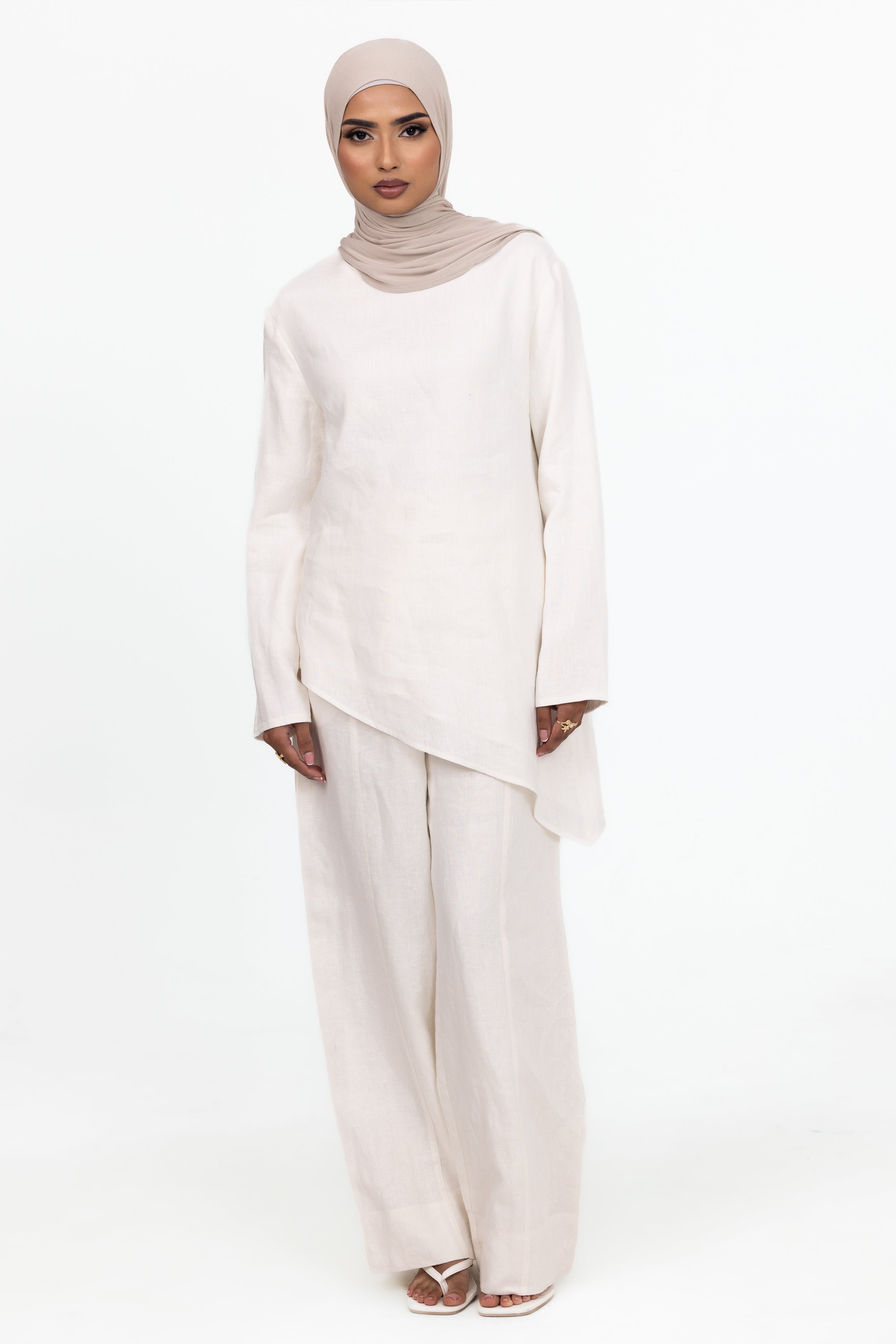 Anaya Asymmetric Top - White