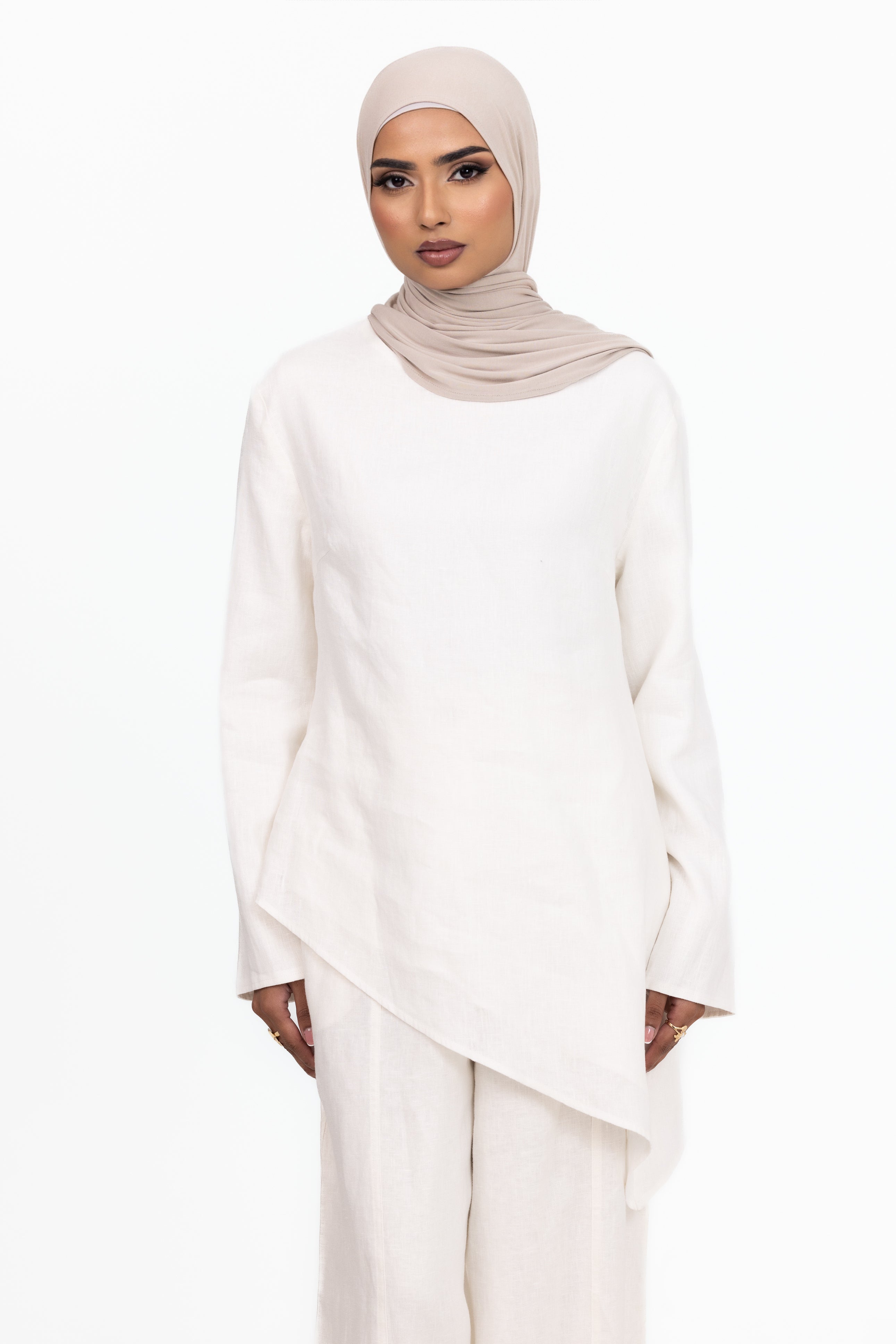 Anaya Asymmetric Top - White