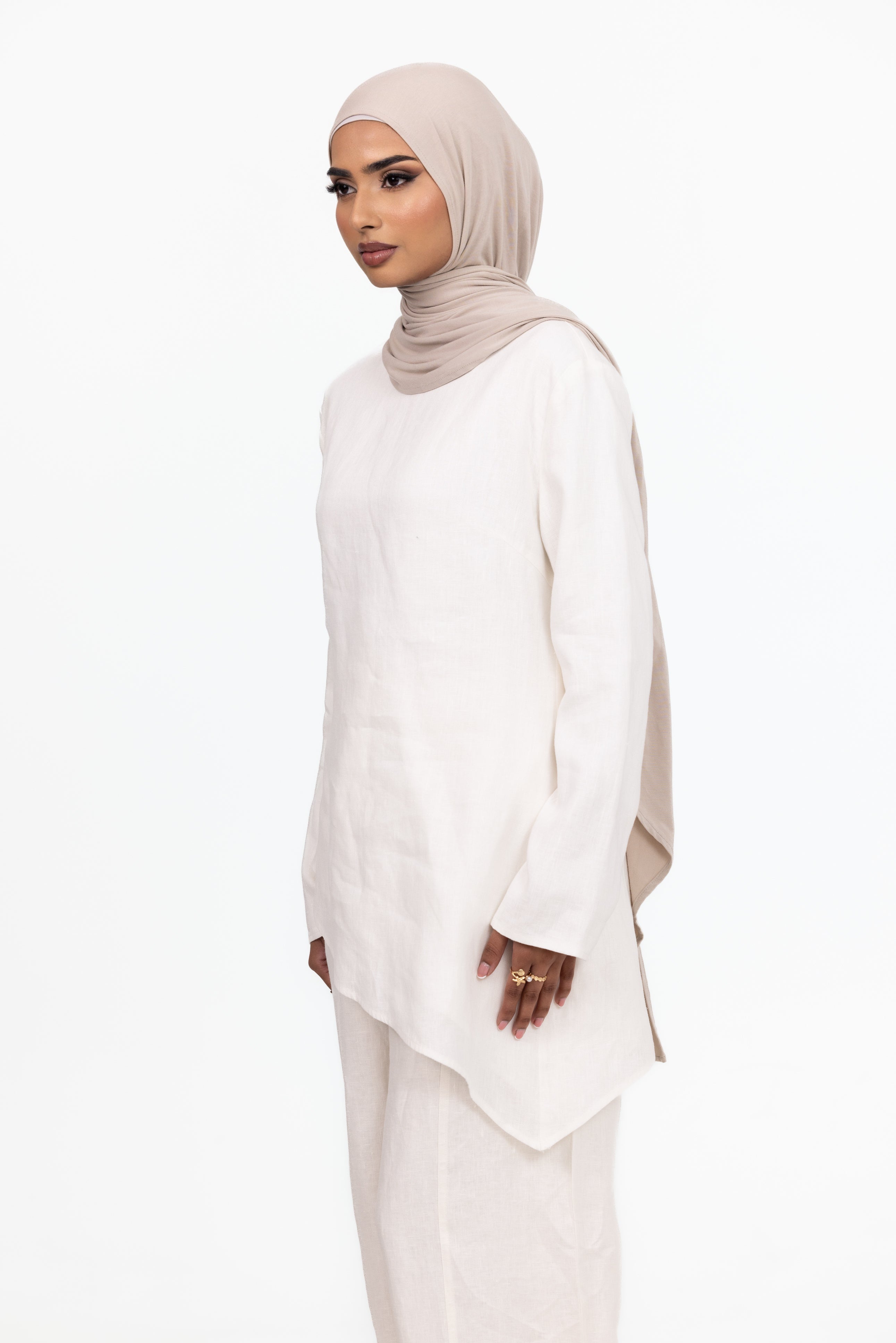 Anaya Asymmetric Top - White