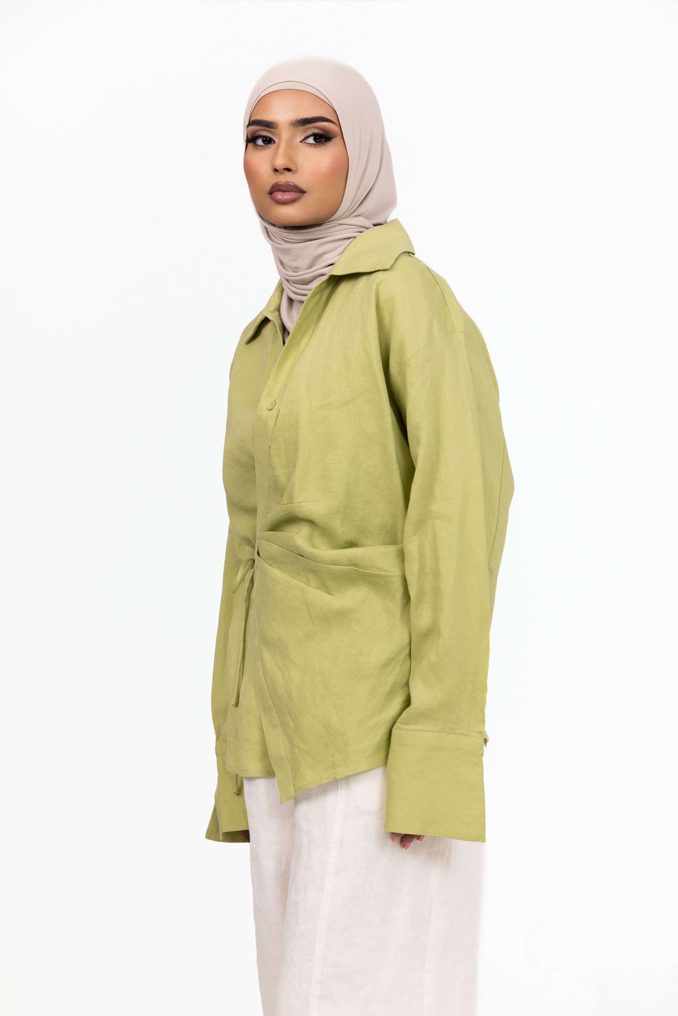 Siara Wrap Shirt - Lime